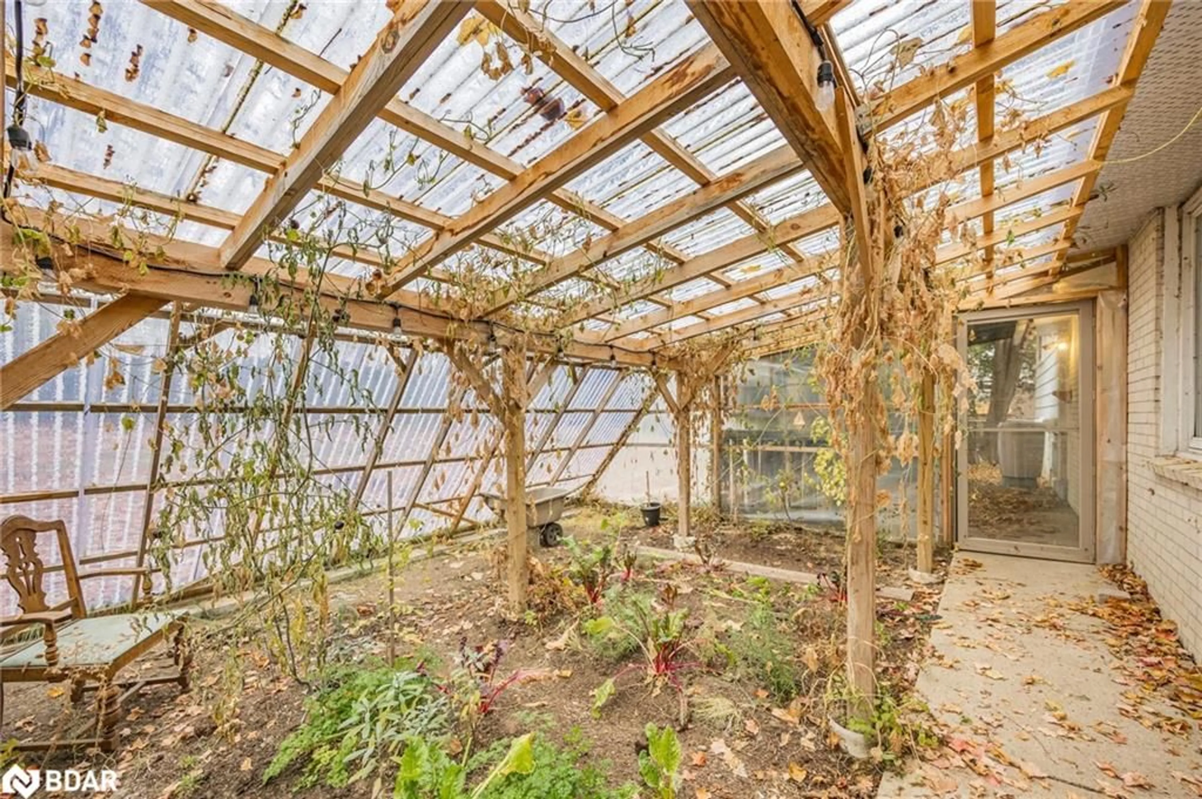 Patio, forest/trees view for 12 Curtiss Crt, Barrie Ontario L4M 2M7