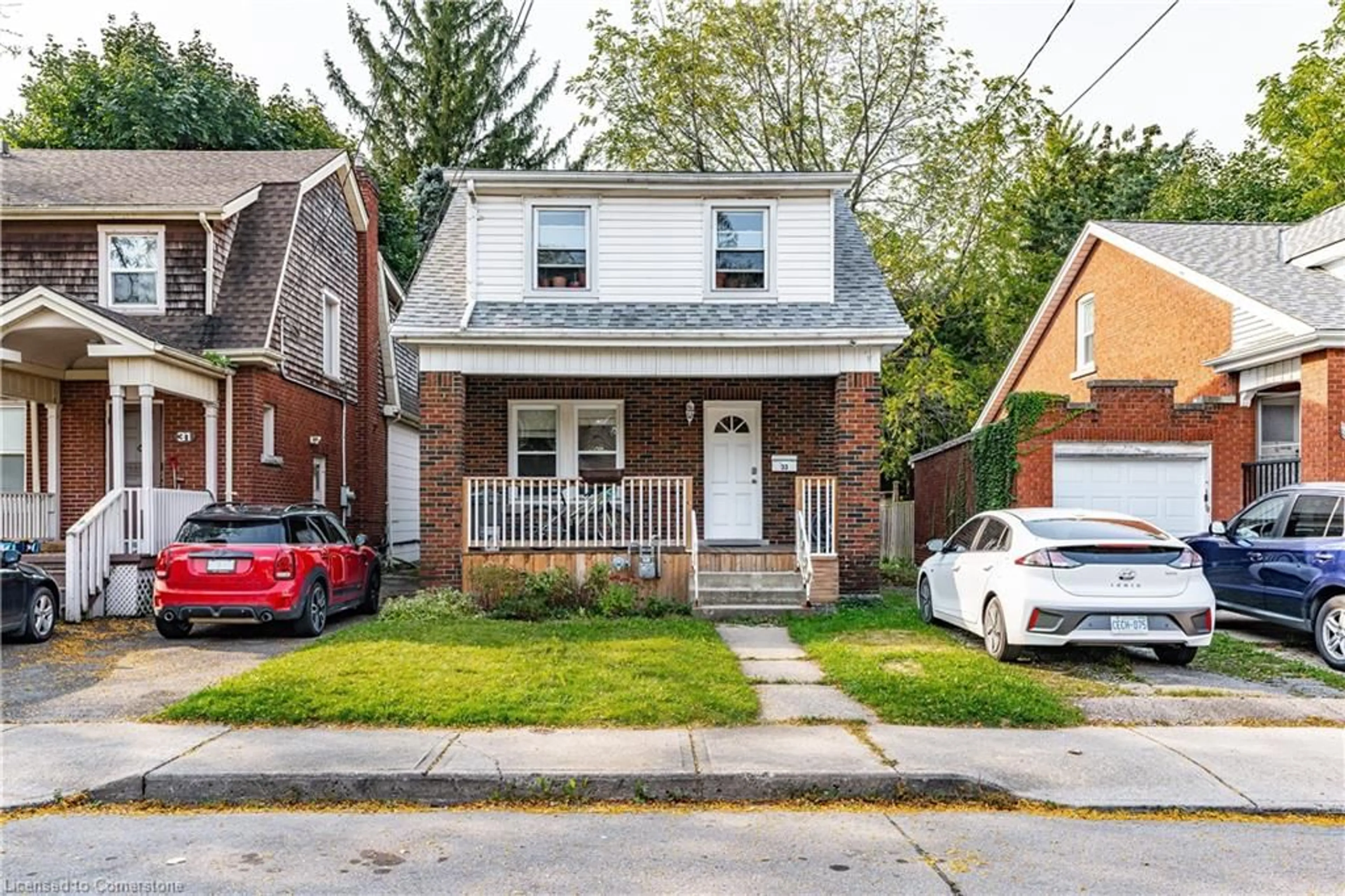 Home with brick exterior material, street for 33 Cline Ave, Hamilton Ontario L8S 3Z3