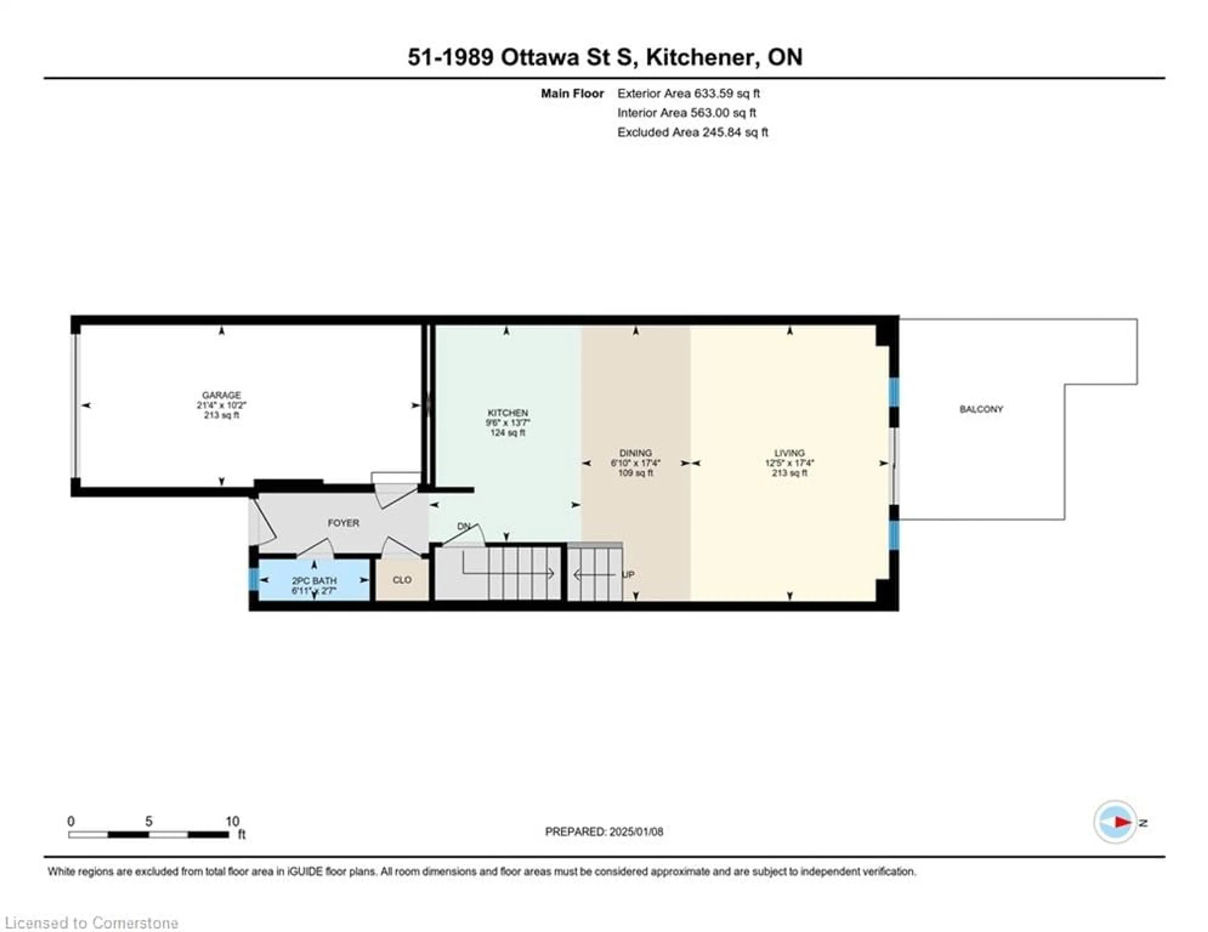 Floor plan for 1989 Ottawa St #51, Kitchener Ontario N2E 0G7