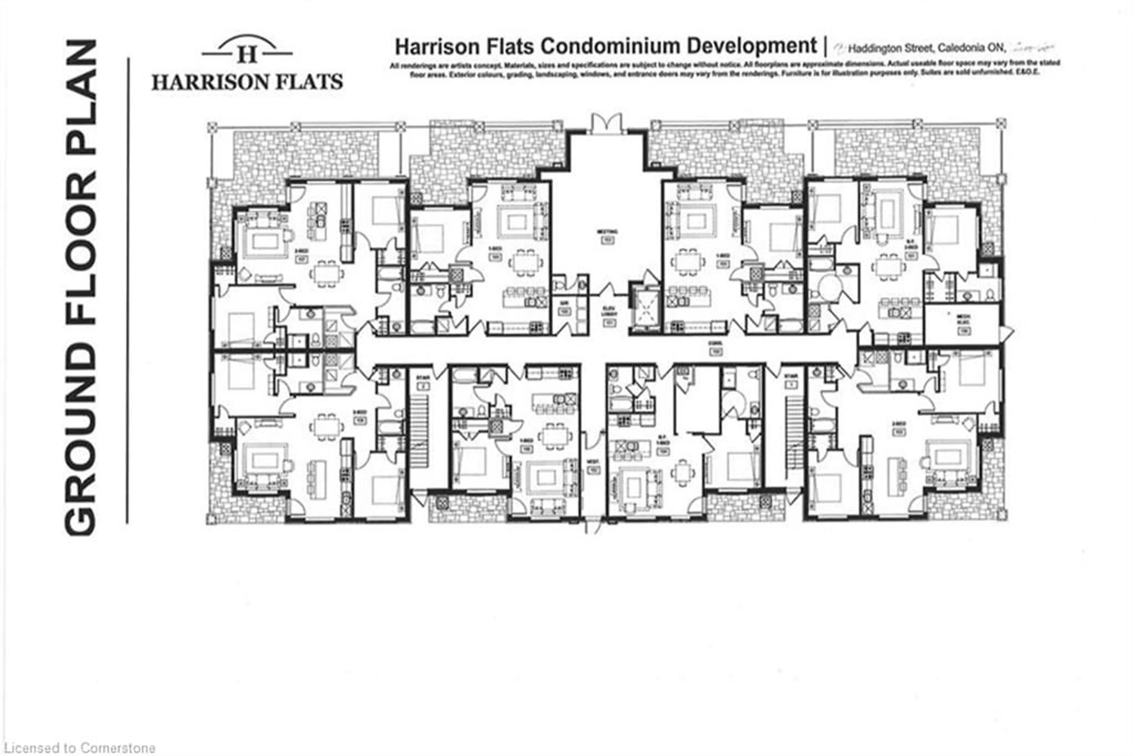 Floor plan for 65 Haddington St #105, Caledonia Ontario N3W 2H2