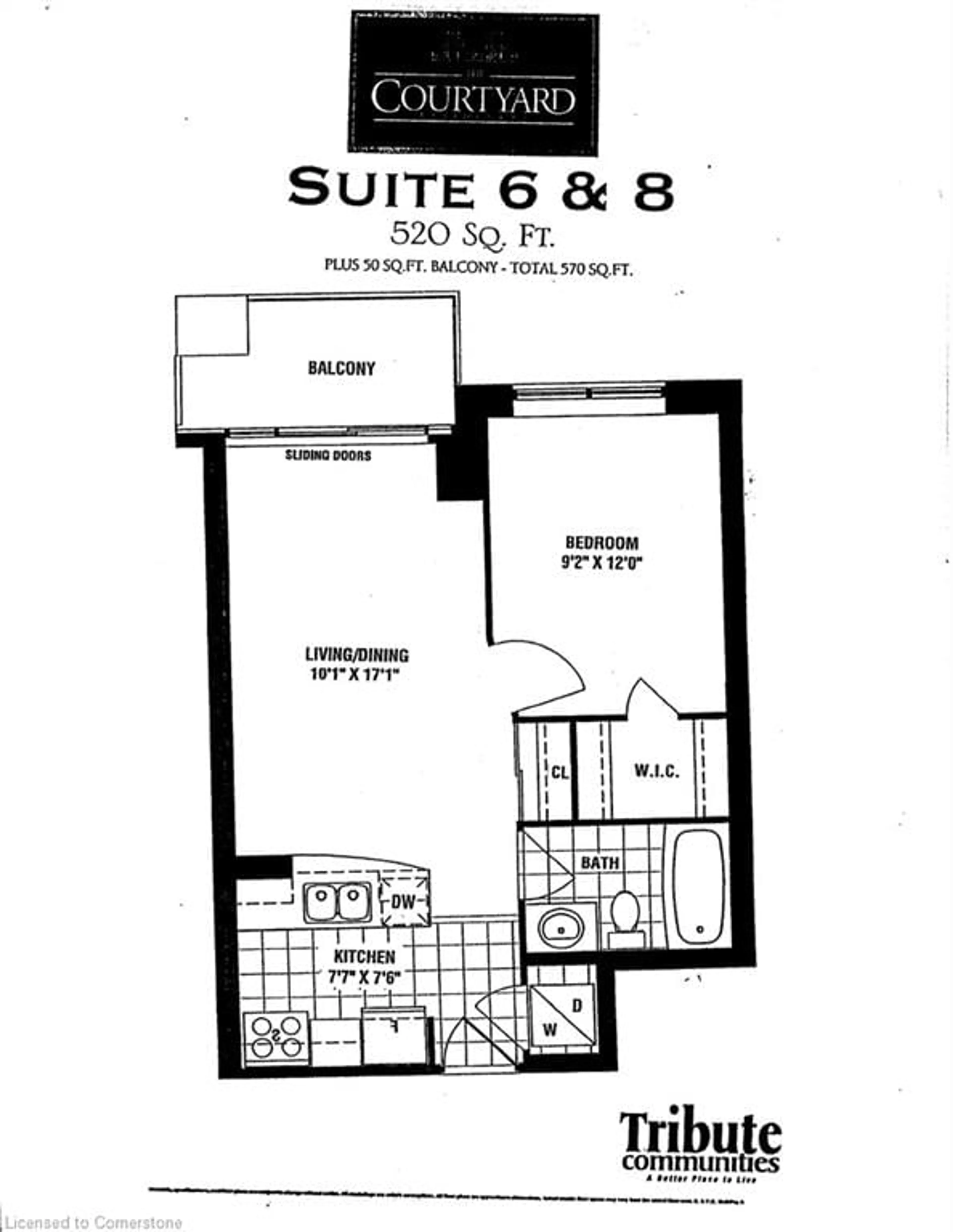 Floor plan for 2379 Central Park Dr #608, Oakville Ontario L6H 0E3