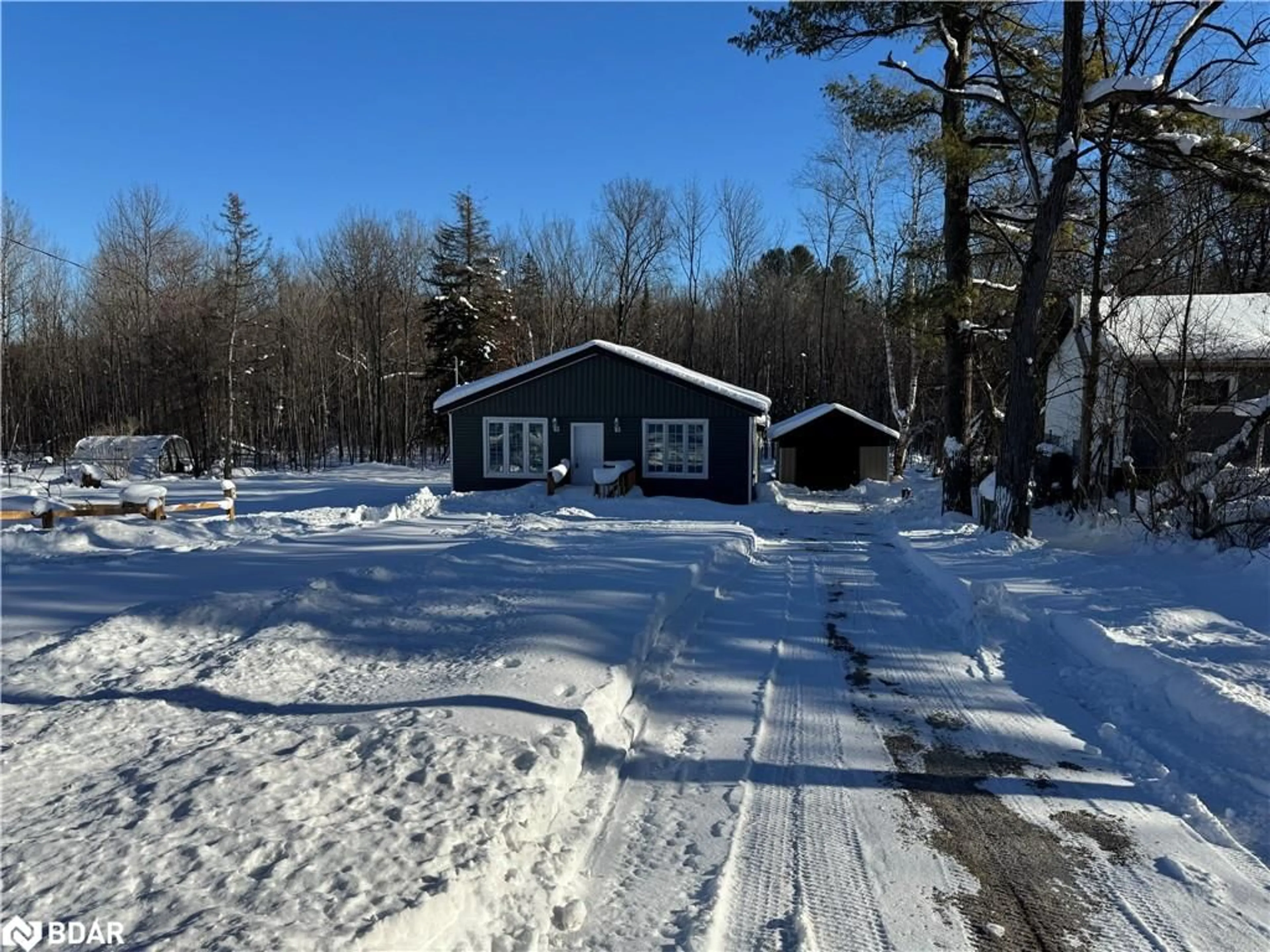 A pic from outside/outdoor area/front of a property/back of a property/a pic from drone, unknown for 5911 Rama Dalton Boundary Rd, Sebright Ontario L0K 1W0