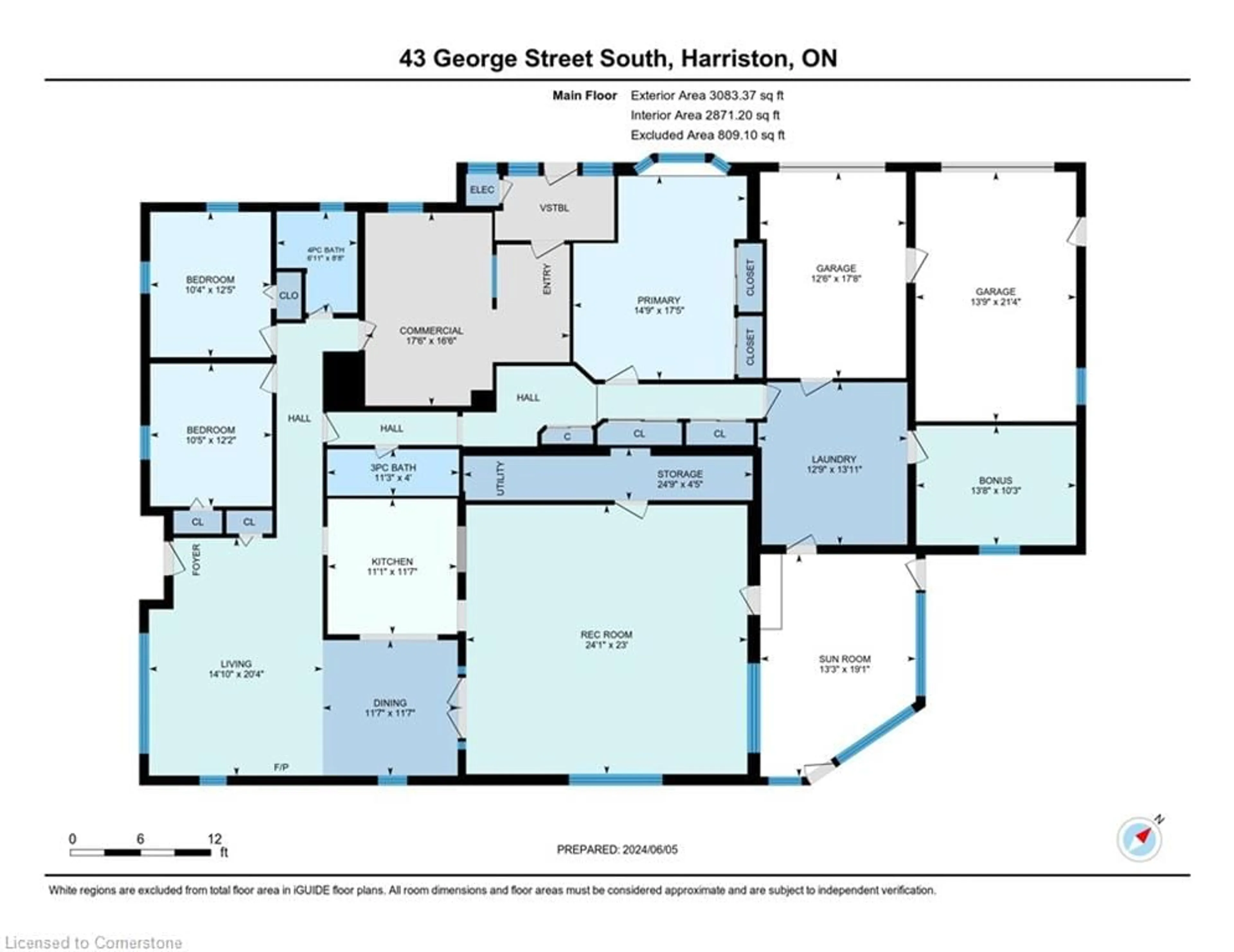 Floor plan for 43 George St, Harriston Ontario N0G 1Z0