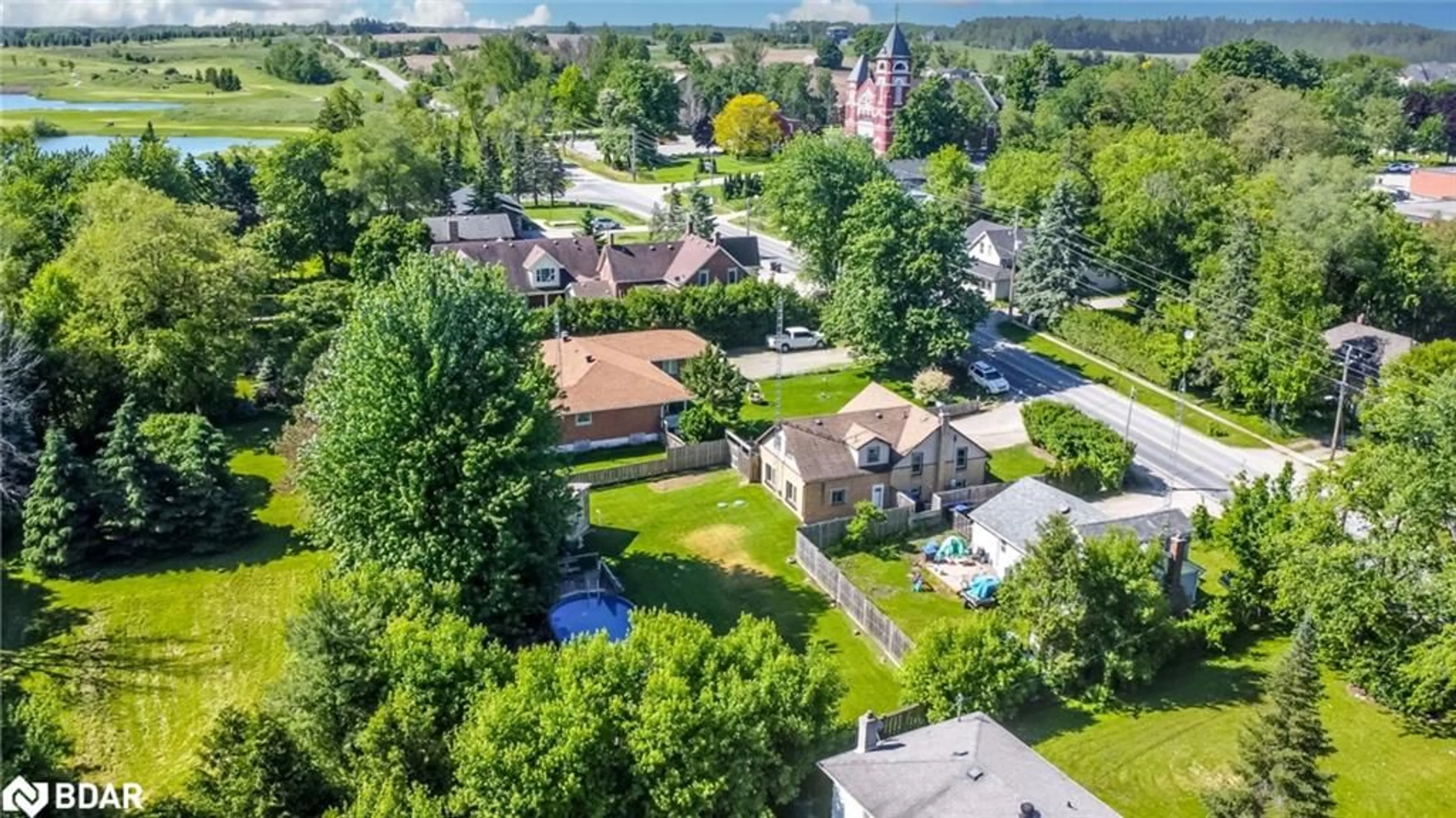 A pic from outside/outdoor area/front of a property/back of a property/a pic from drone, street for 2139 Adjala-Tecumseth Townline, Tottenham Ontario L0G 1W0