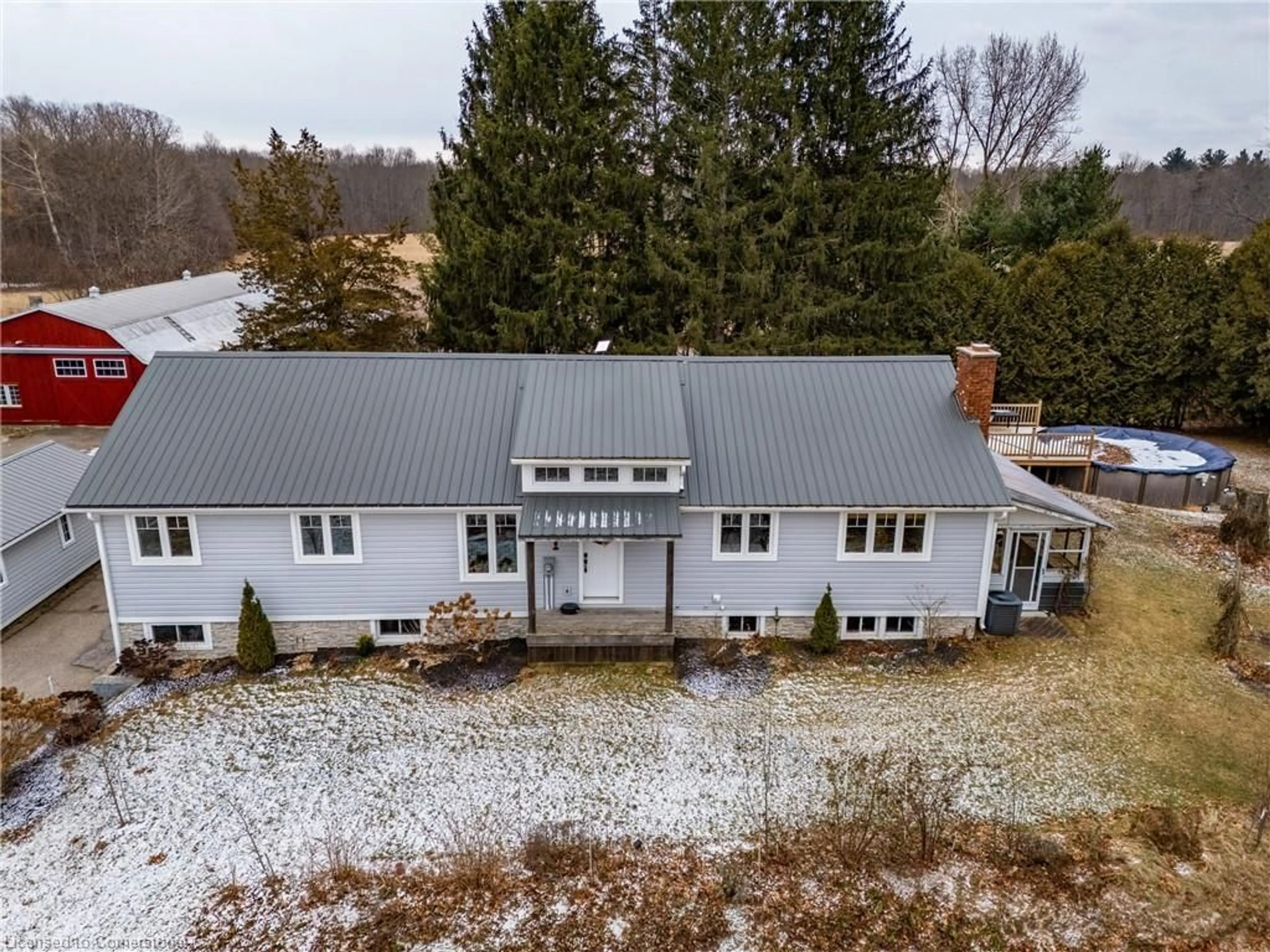 A pic from outside/outdoor area/front of a property/back of a property/a pic from drone, unknown for 268 Highway 24, St. Williams Ontario N0E 1P0