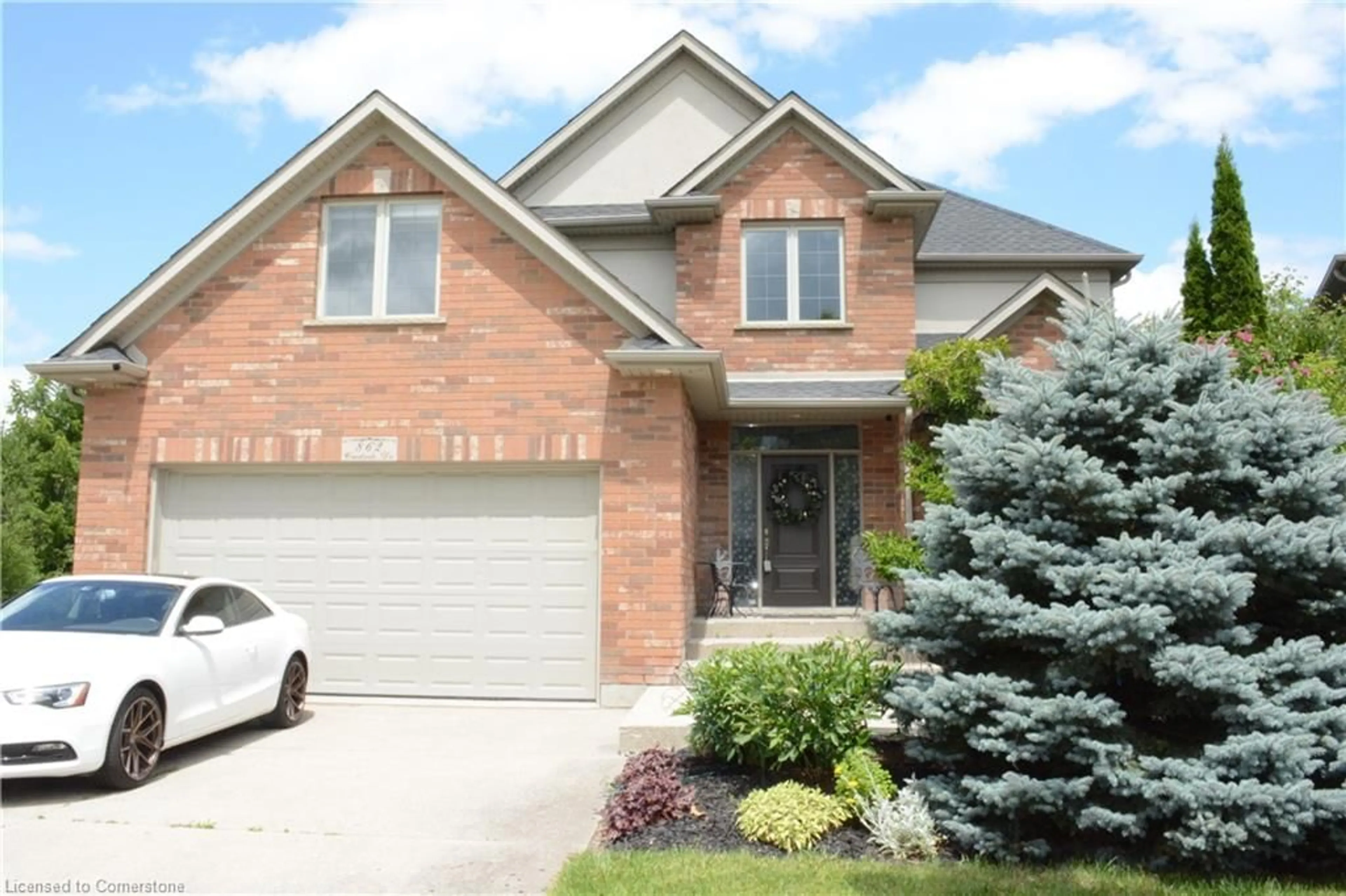 Home with brick exterior material, street for 862 Creekside Dr, Waterloo Ontario N2V 2S7