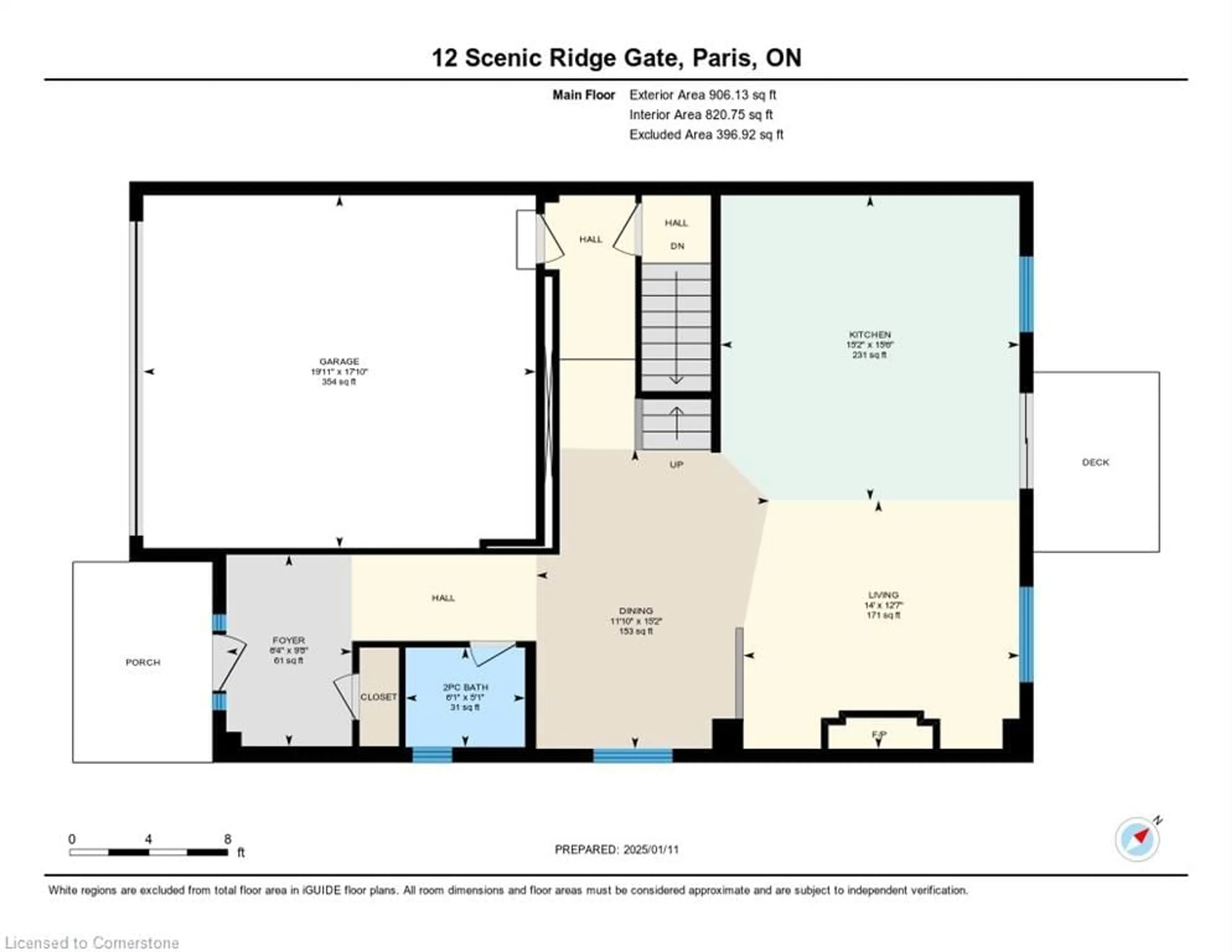 Floor plan for 12 Scenic Ridge Gate, Paris Ontario N3L 0K4