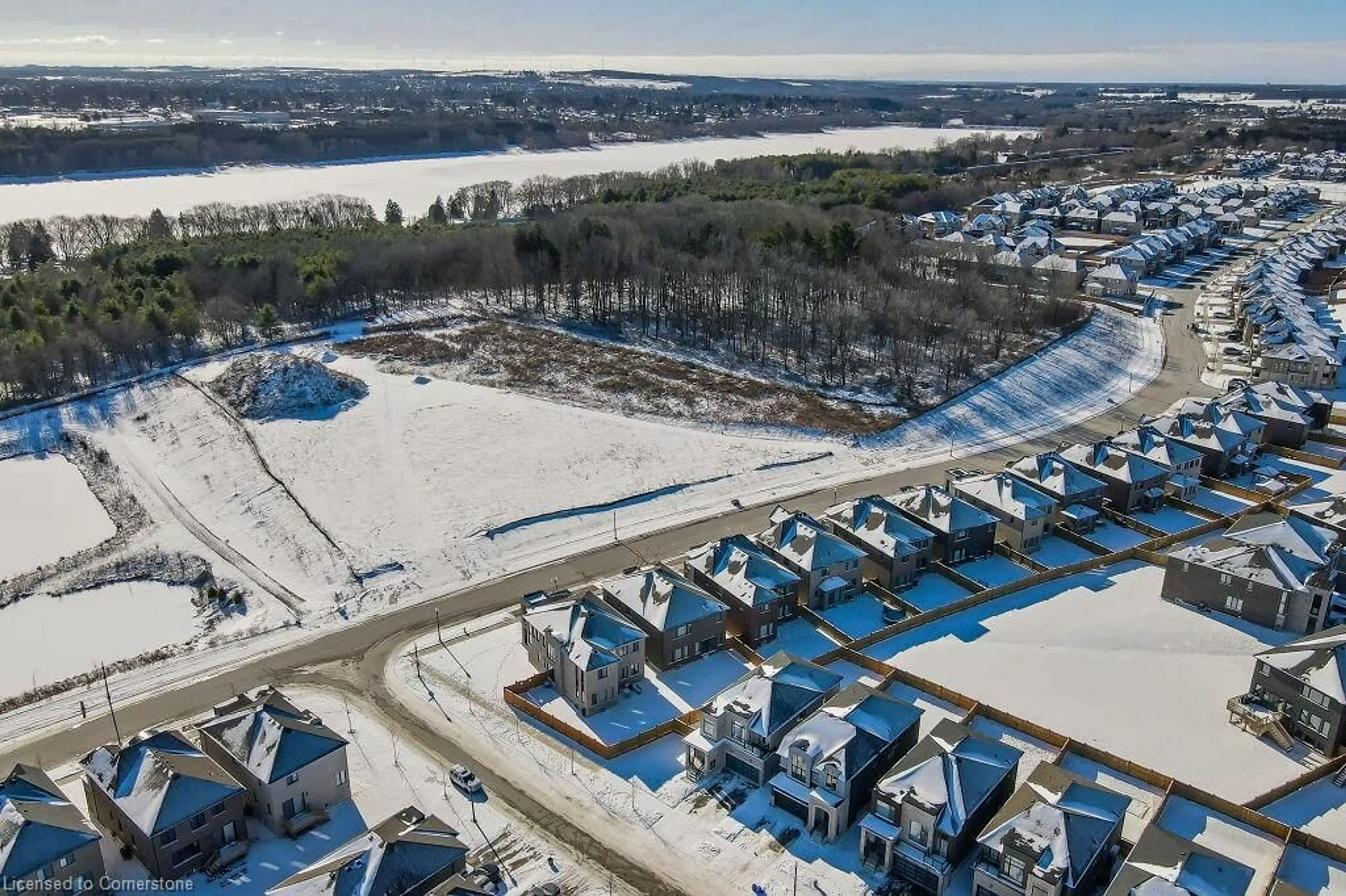 A pic from outside/outdoor area/front of a property/back of a property/a pic from drone, water/lake/river/ocean view for 53 Mackay Drive, Woodstock Ontario N4T 0N8