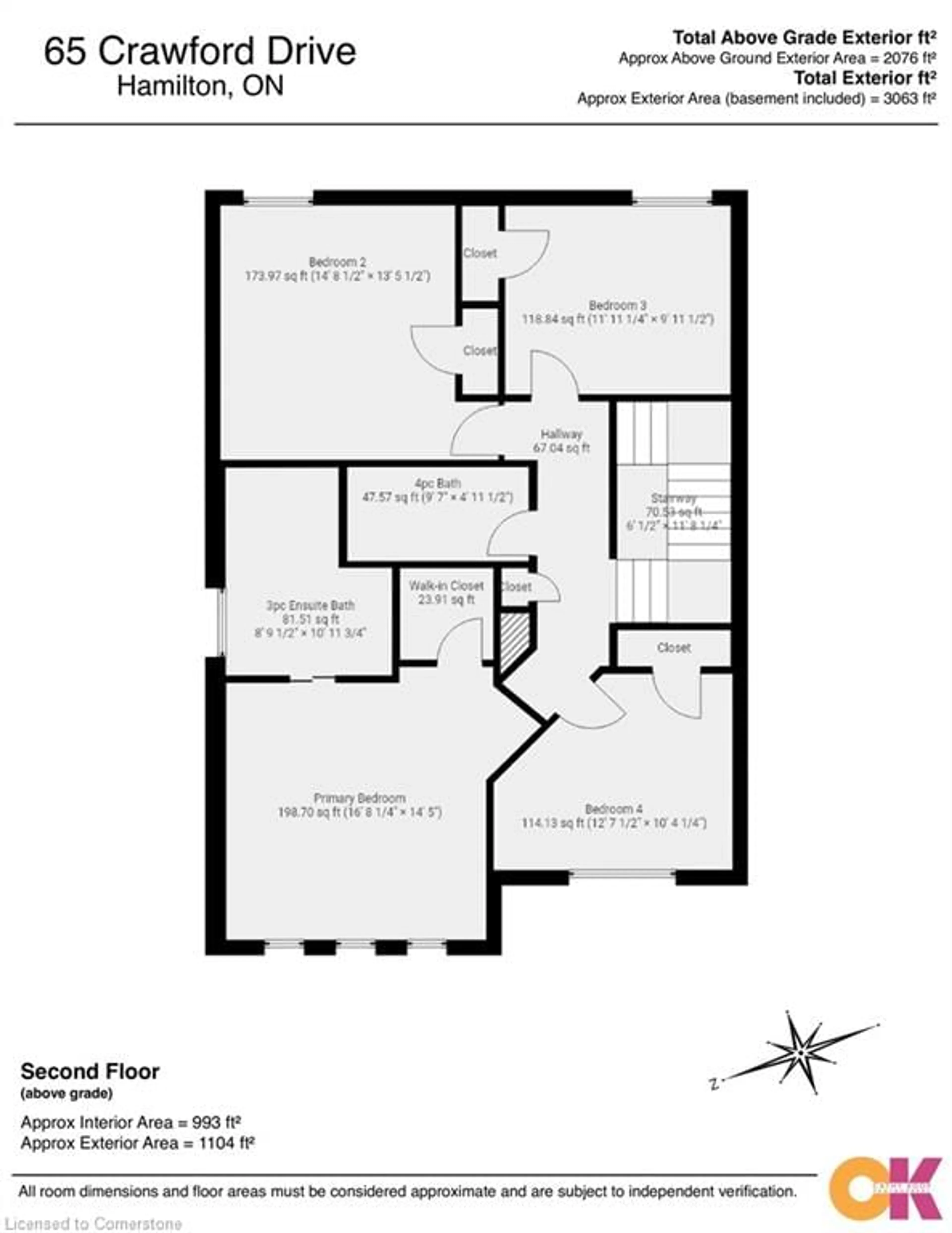 Floor plan for 65 Crawford Drive, Hamilton Ontario L8H 0A6