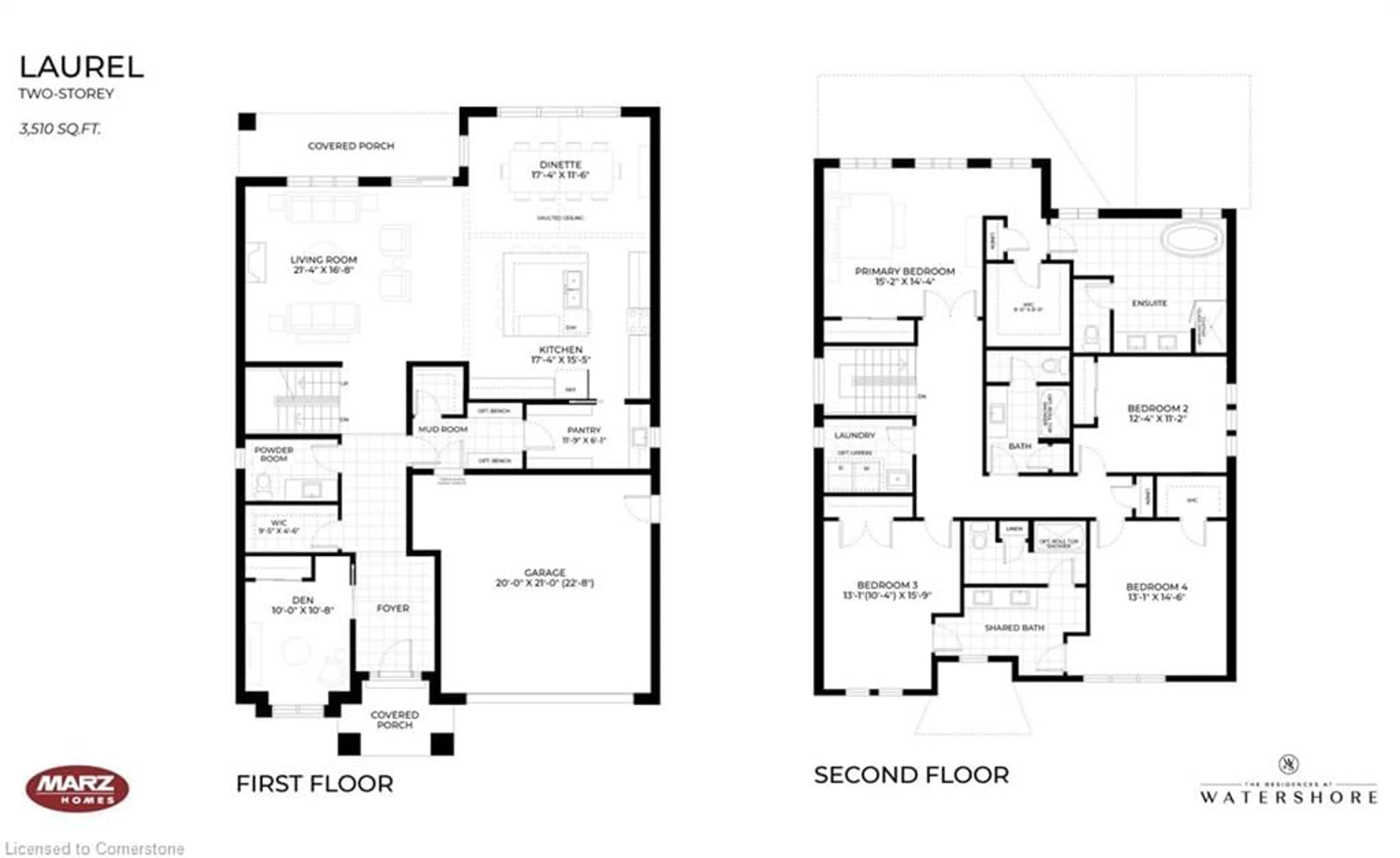 Floor plan for 100 Watershore Dr #Lot 2, Stoney Creek Ontario L8E 0C1