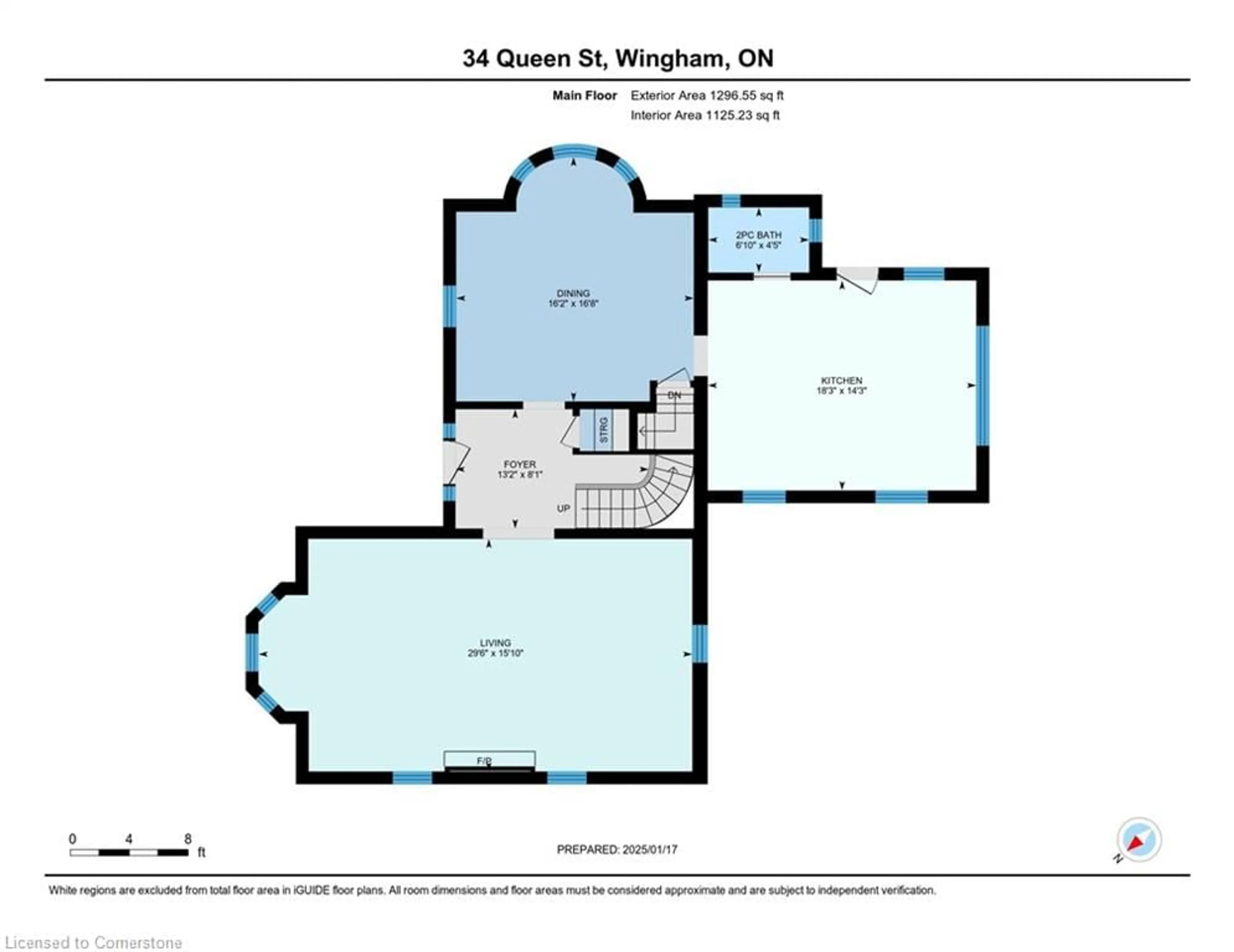 Floor plan for 34 Queen St, Brussels Ontario N0G 1H0