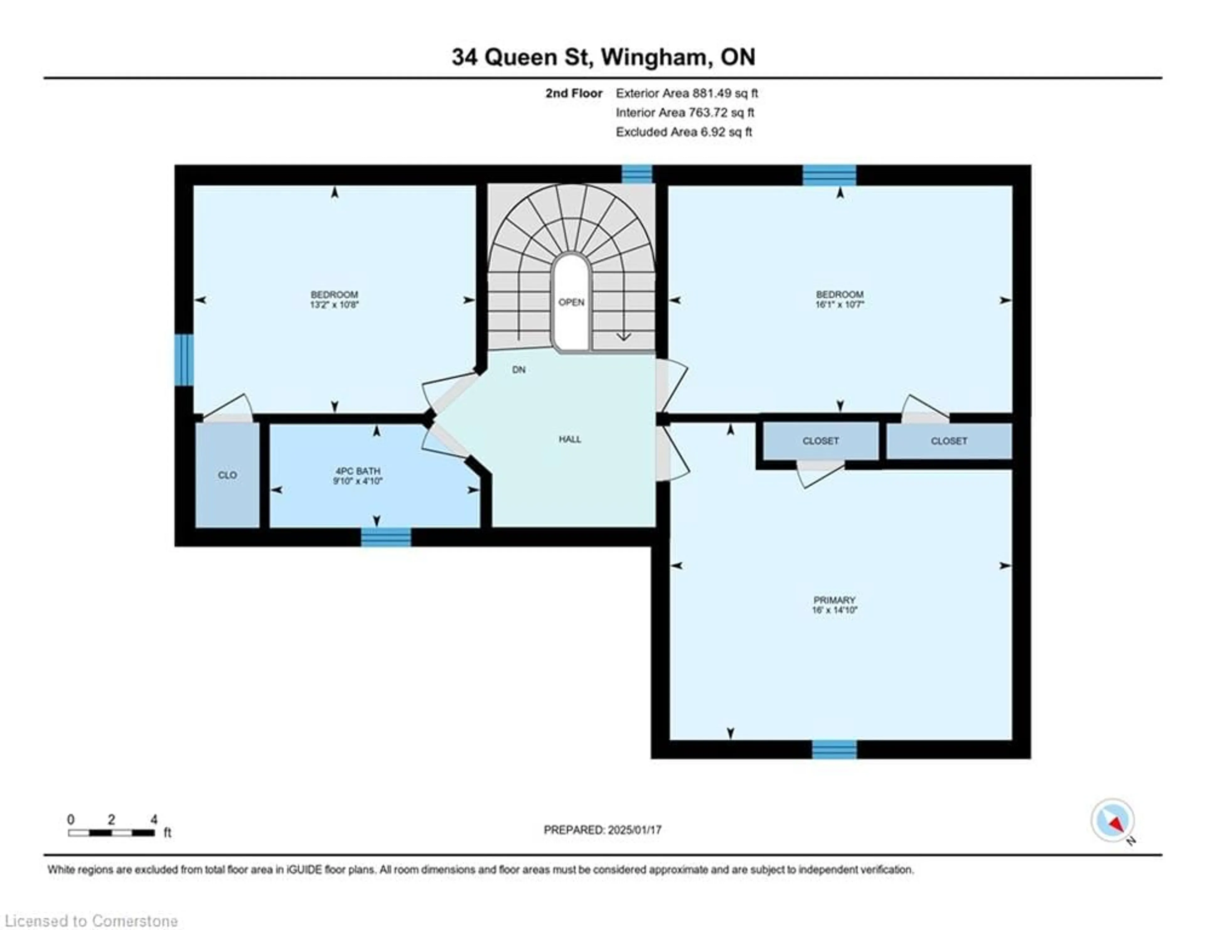 Floor plan for 34 Queen St, Brussels Ontario N0G 1H0