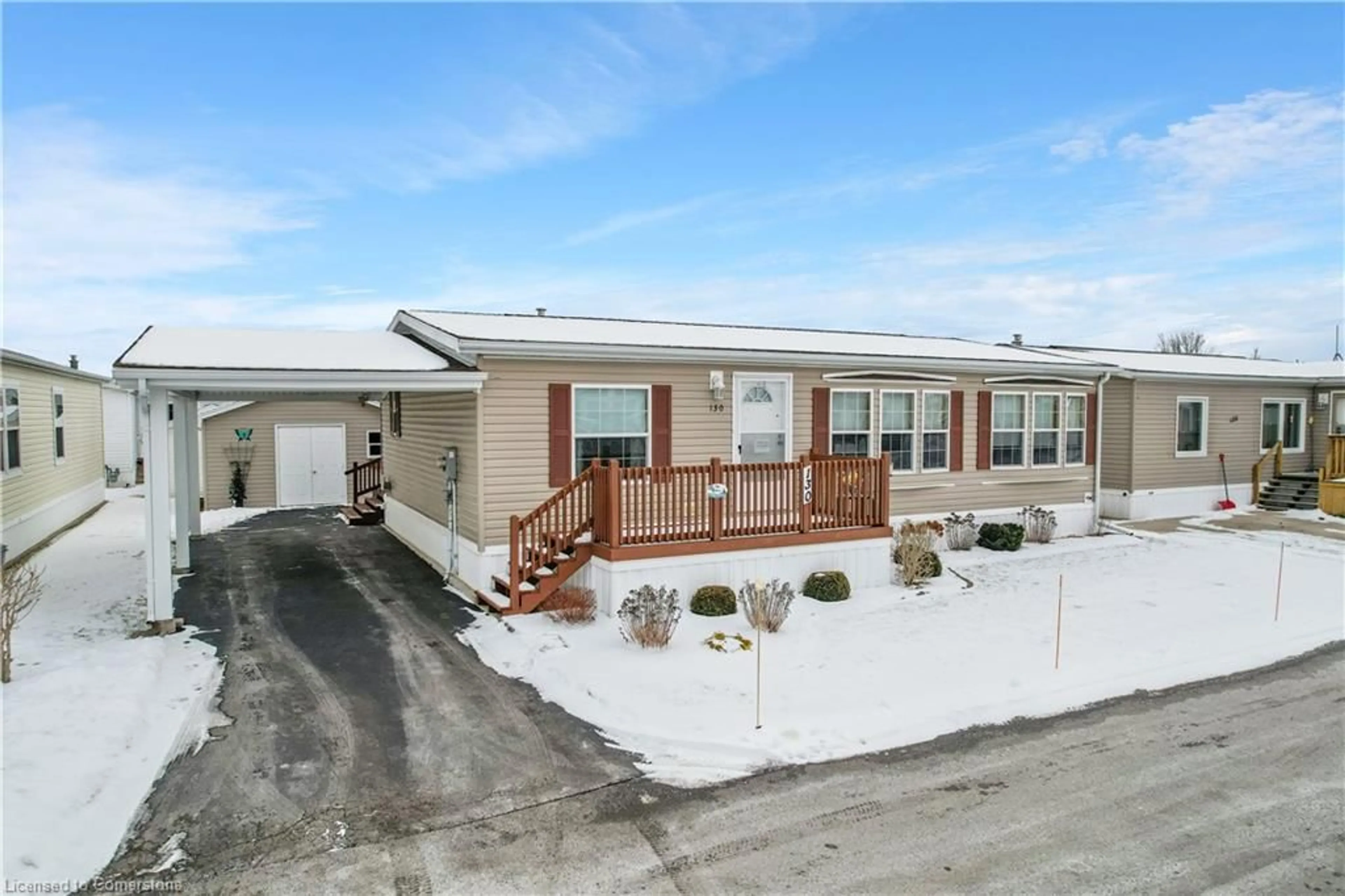 A pic from outside/outdoor area/front of a property/back of a property/a pic from drone, street for 3033 Townline Rd #130, Stevensville Ontario L0S 1S1