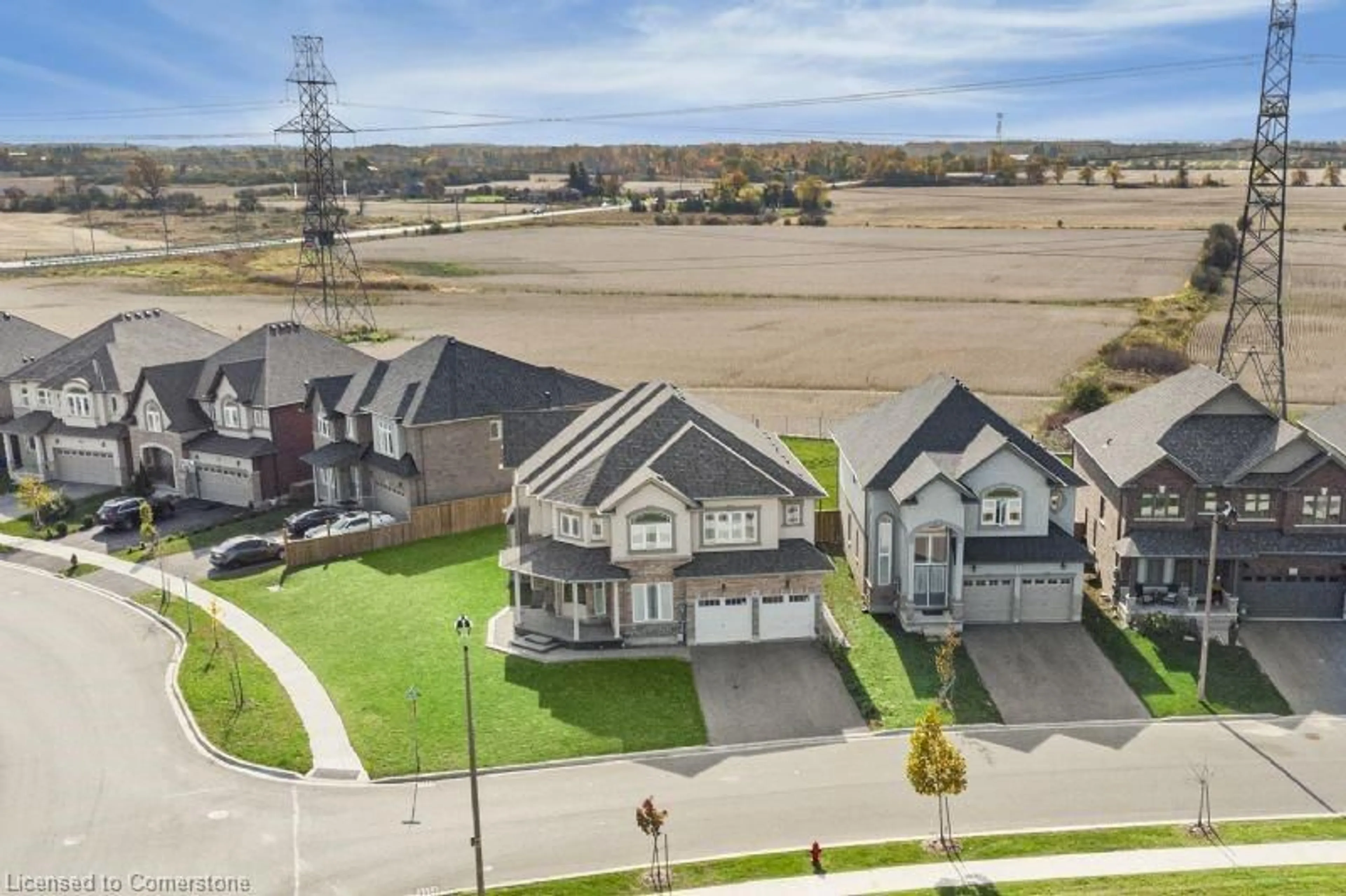 A pic from outside/outdoor area/front of a property/back of a property/a pic from drone, street for 4 Dolomiti Court, Hamilton Ontario L0R 1P0