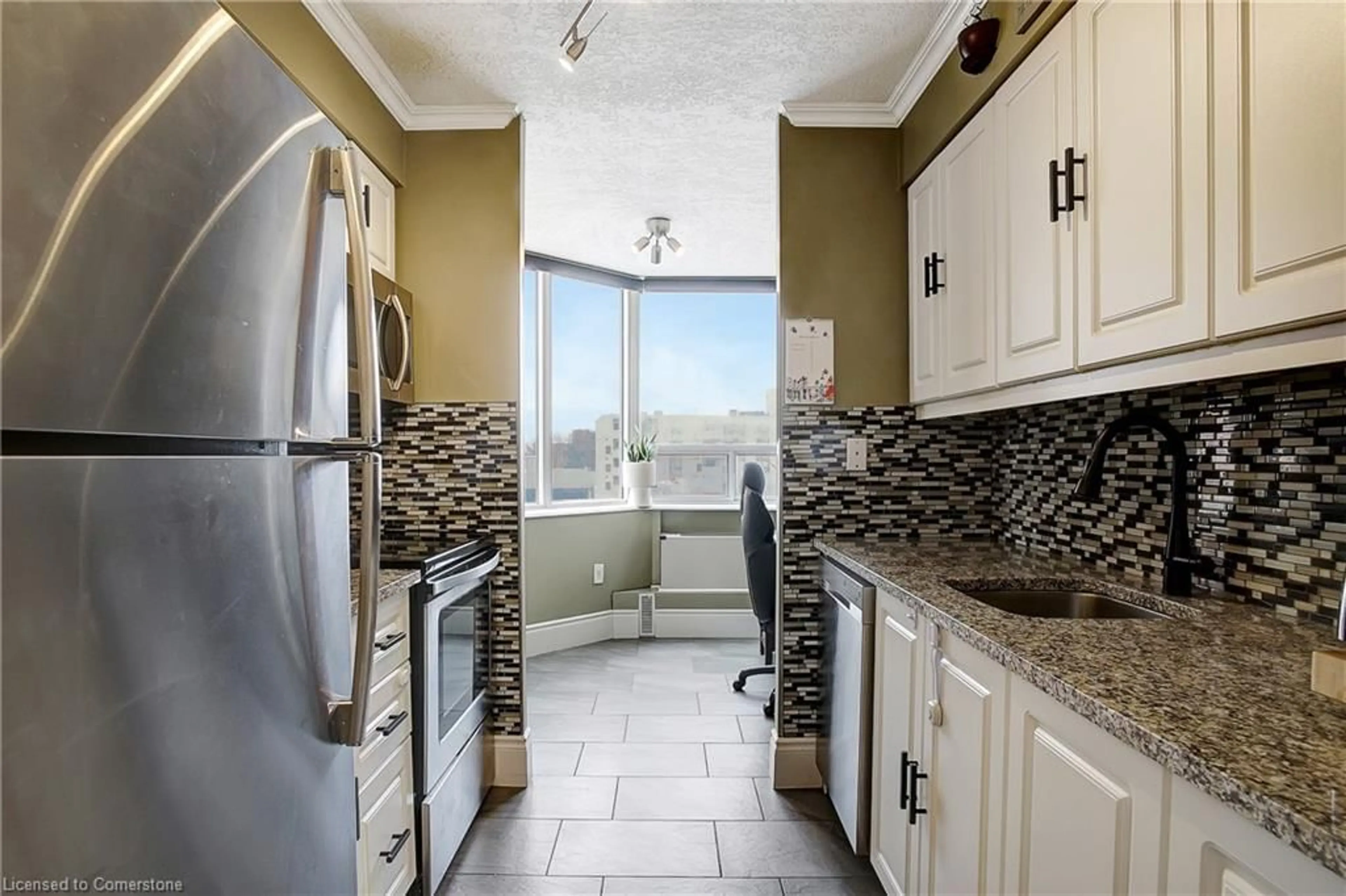 Standard kitchen, ceramic/tile floor for 3227 King St #409, Kitchener Ontario N2A 3Z9