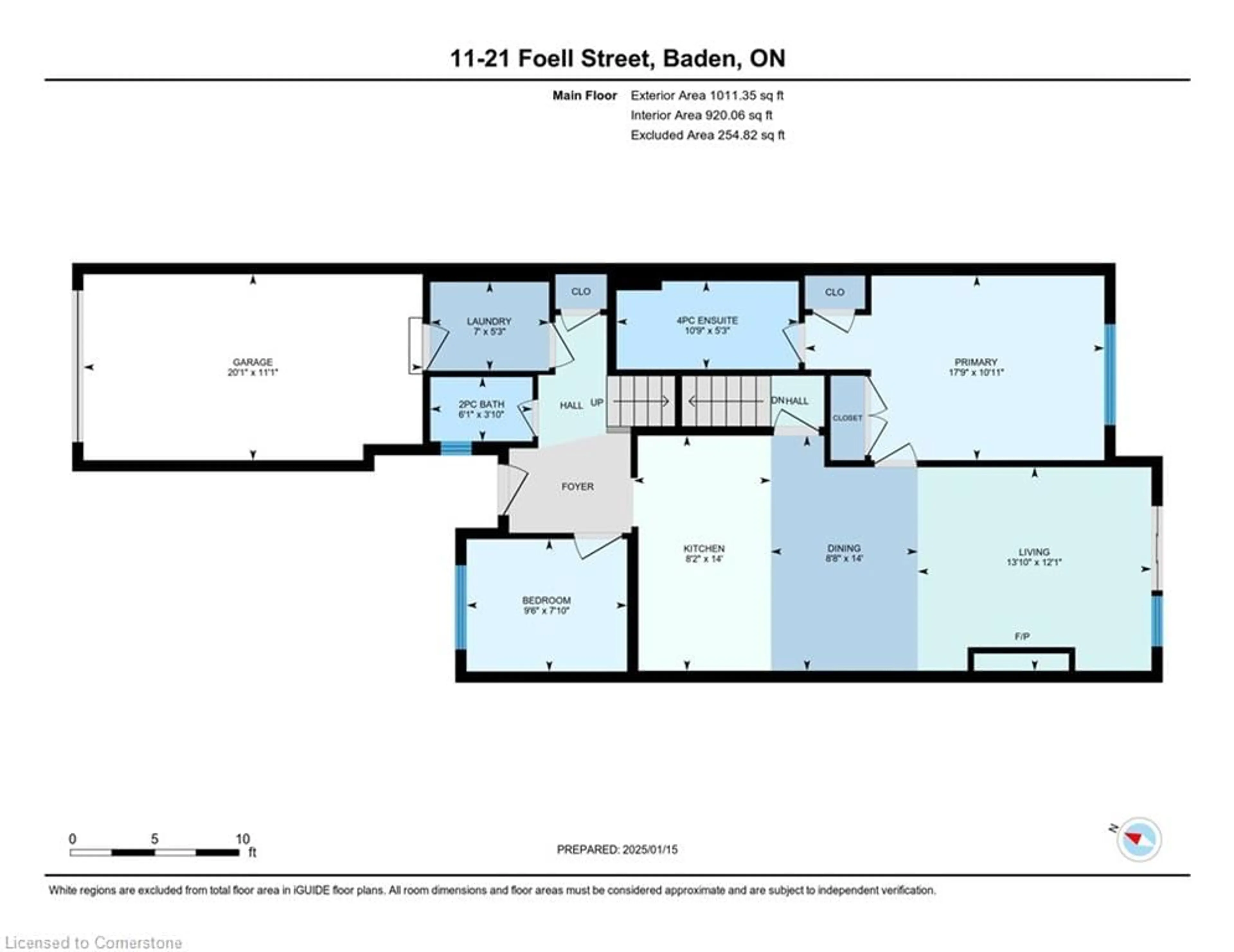 Floor plan for 21 Foell St #11, Baden Ontario N3A 2V6