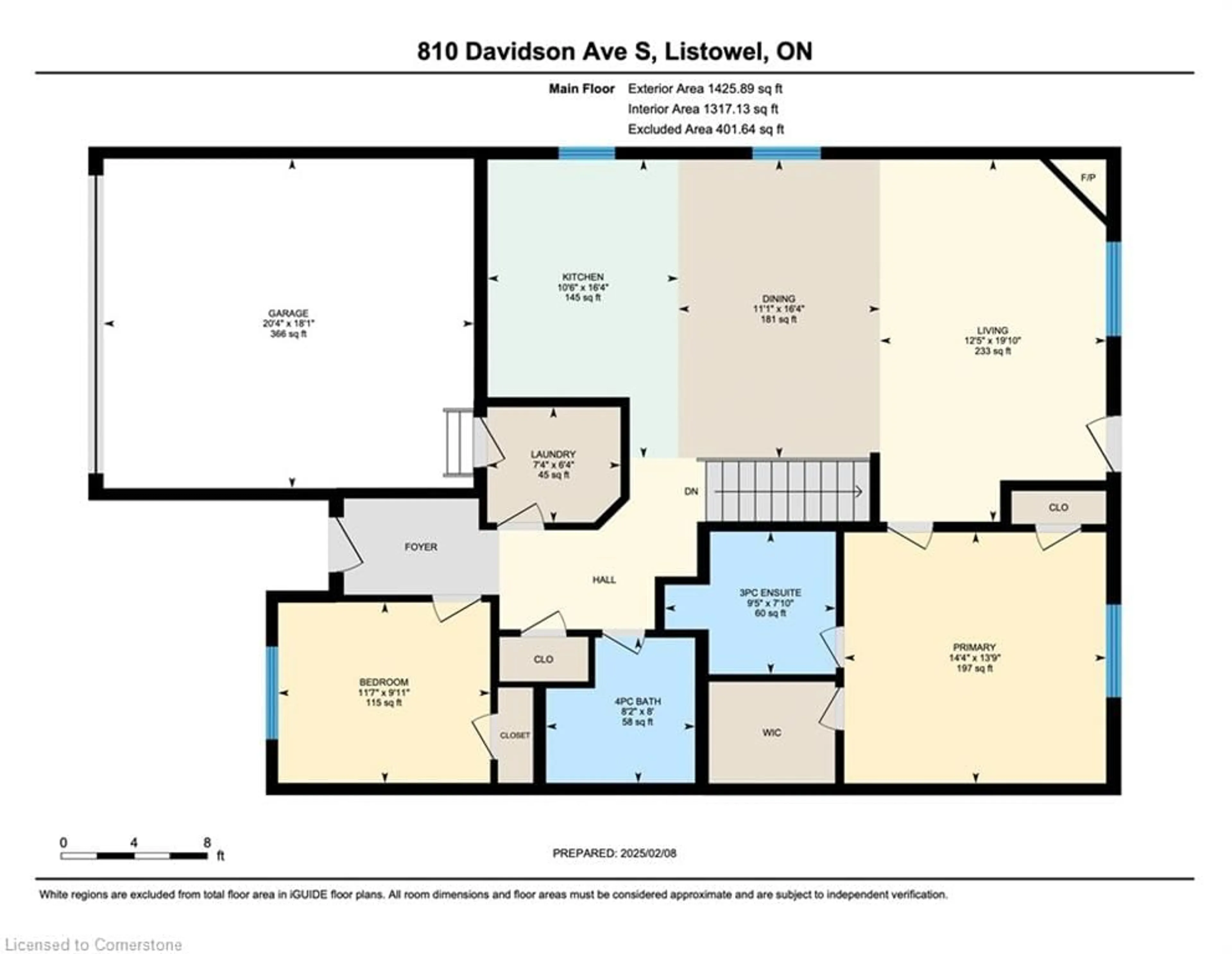 Floor plan for 810 Davidson Ave, Listowel Ontario N4W 0G7