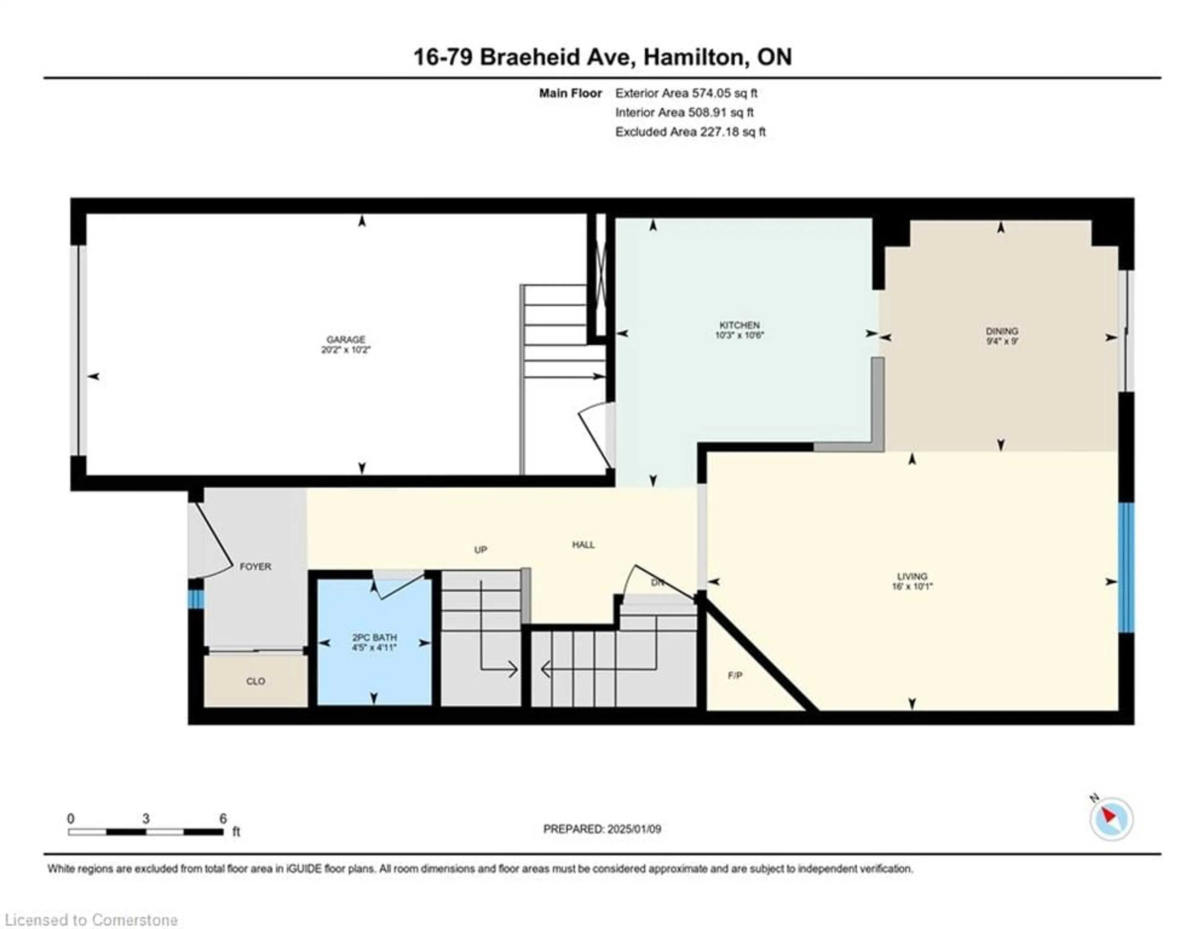 Floor plan for 79 Braeheid Avenue Ave #16, Waterdown Ontario L8B 0C6