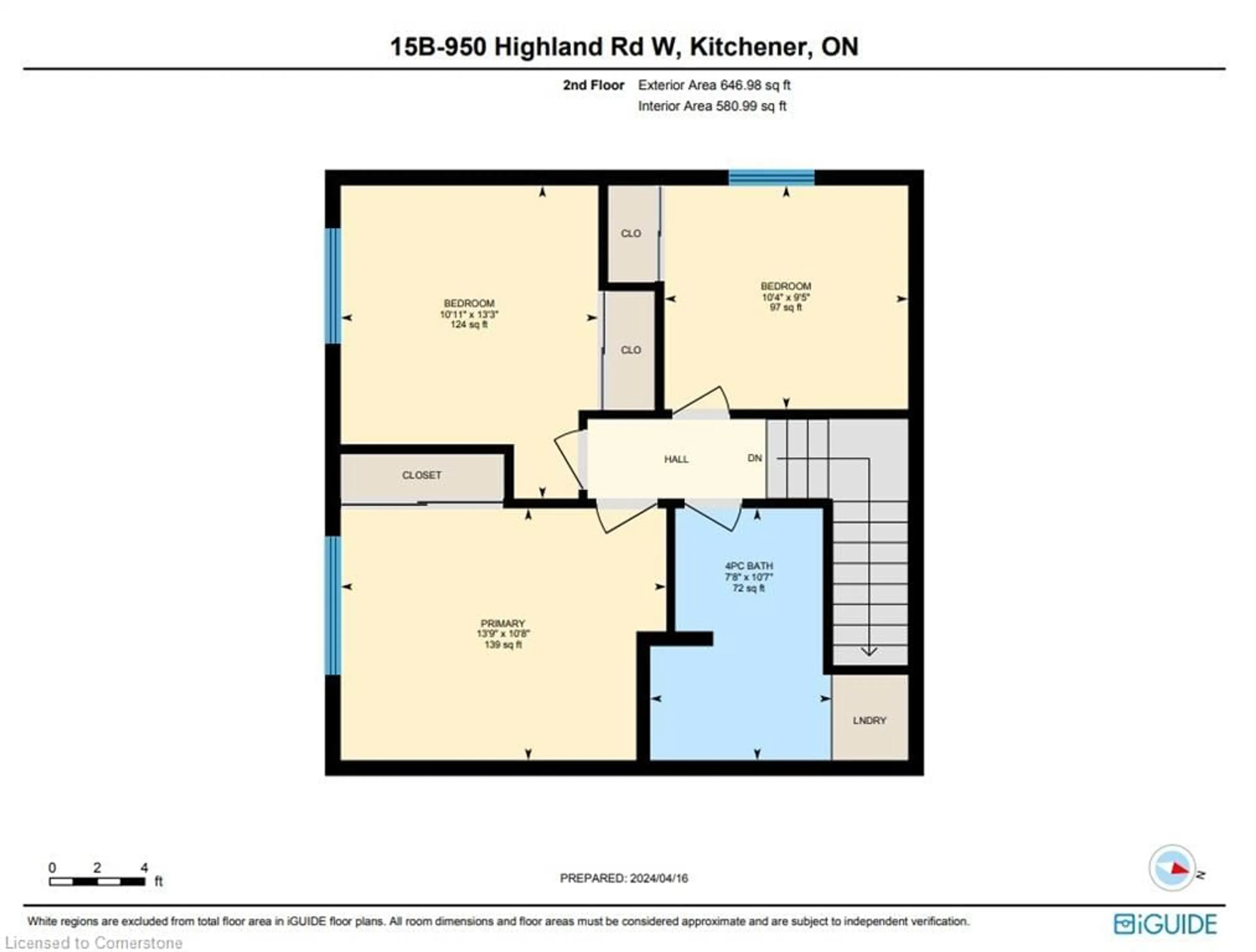 Floor plan for 950 Highland Rd #15, Kitchener Ontario N2N 0A5