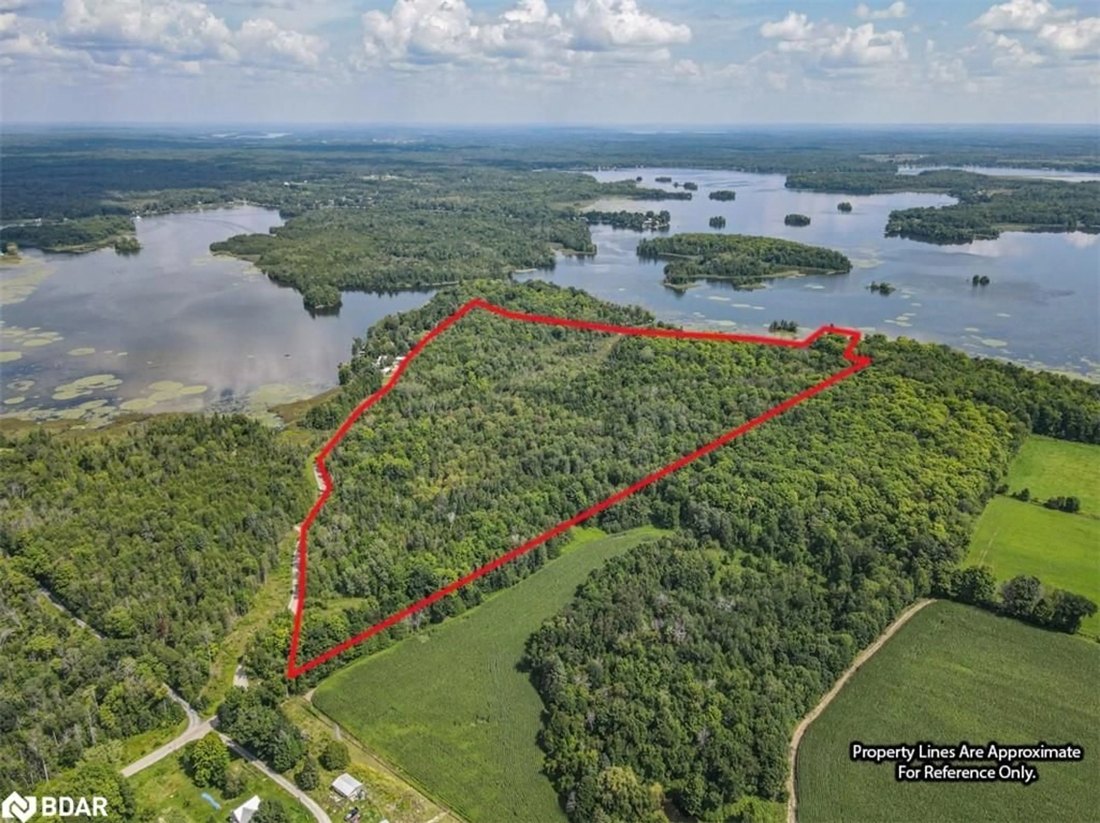 A pic from outside/outdoor area/front of a property/back of a property/a pic from drone, water/lake/river/ocean view for N/A Birch Point Rd, Trent Hills Ontario K0L 1Y0