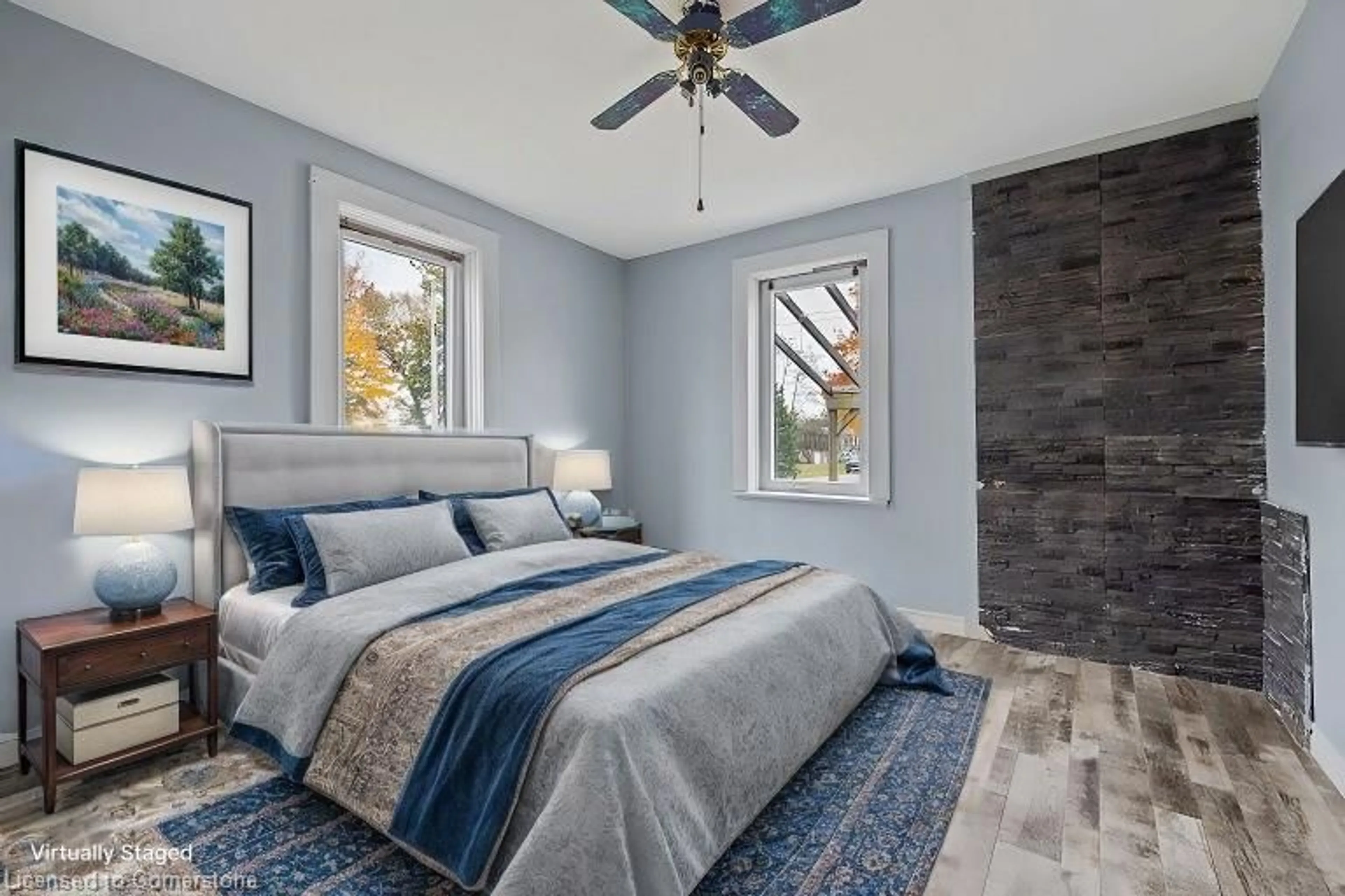 Bedroom with bed, unknown for 13 Broad Lane, Teeterville Ontario N0E 1S0