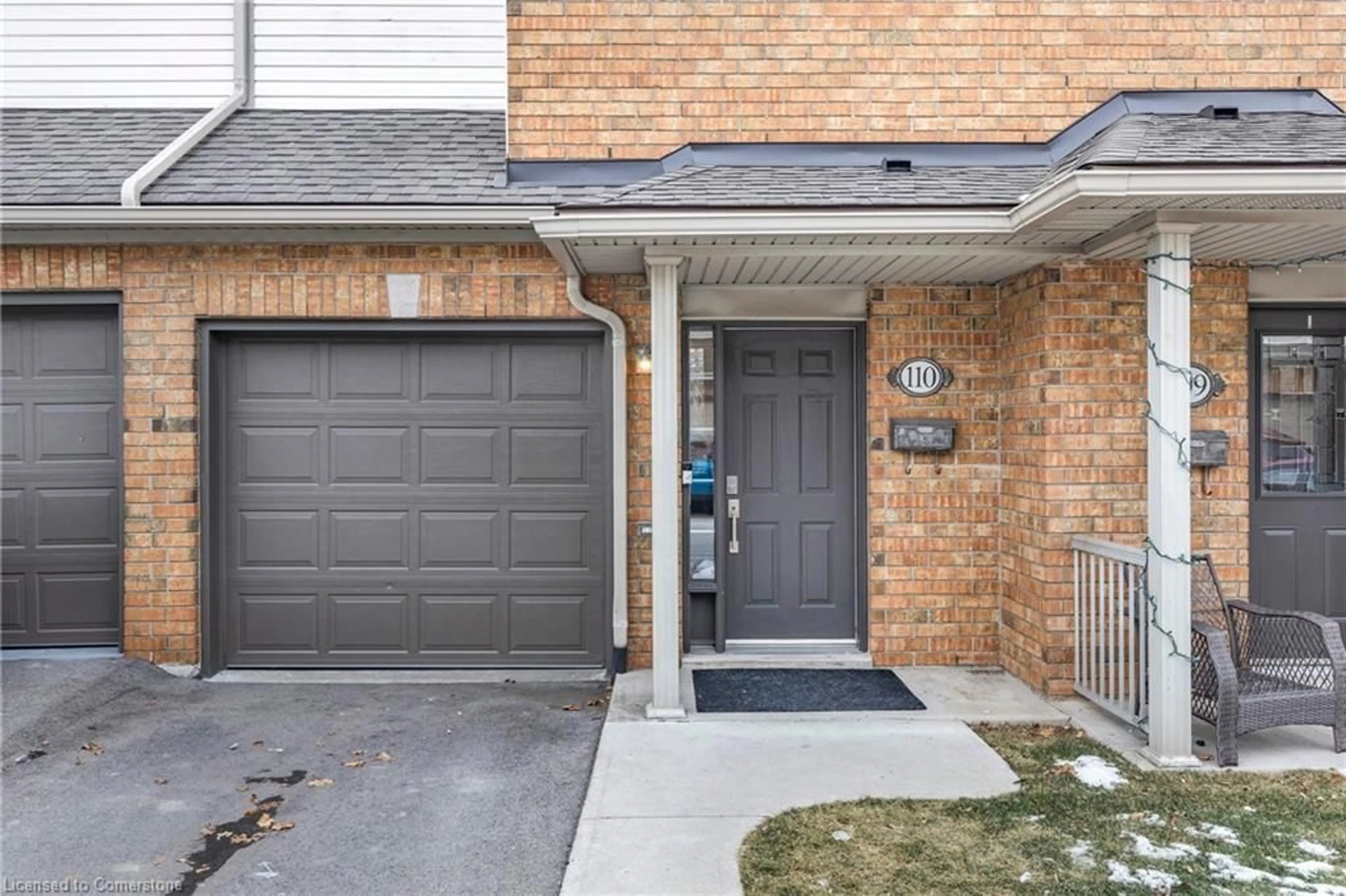 Home with brick exterior material, street for 100 Beddoe Dr #110, Hamilton Ontario L8P 4Z2