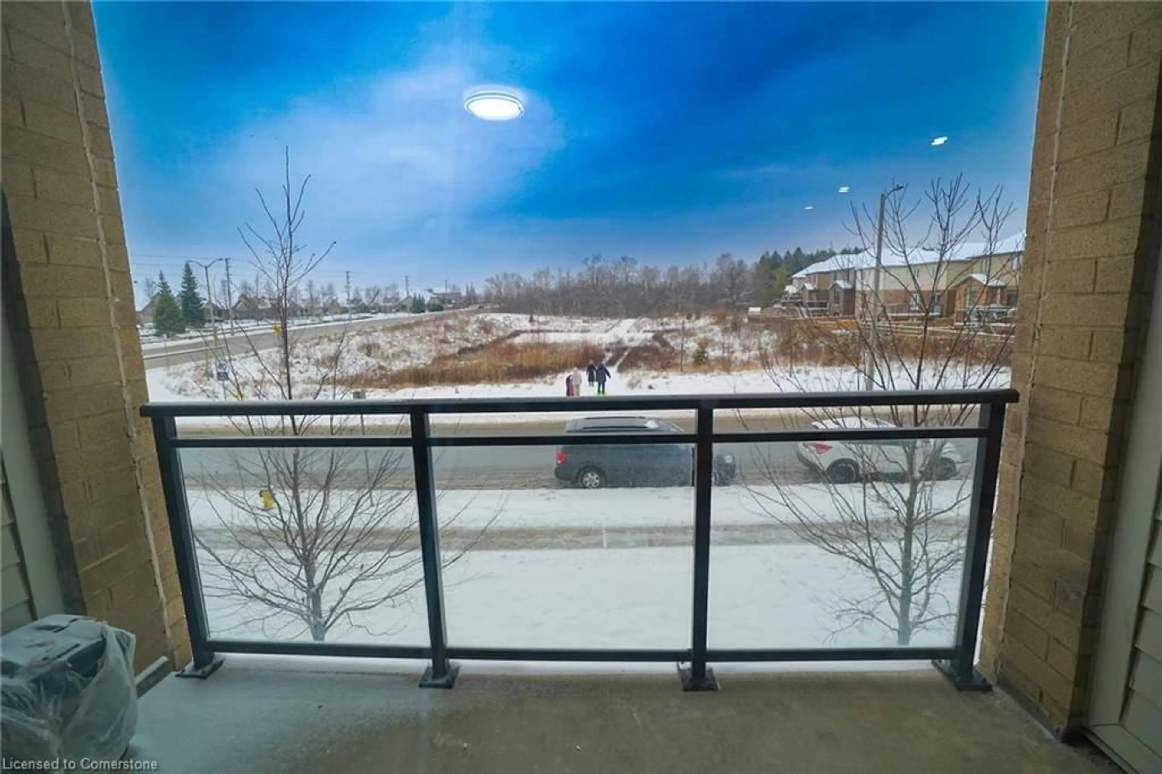 Balcony in the apartment, water/lake/river/ocean view for 7 Kay Cres #107, Guelph Ontario N1L 0L9