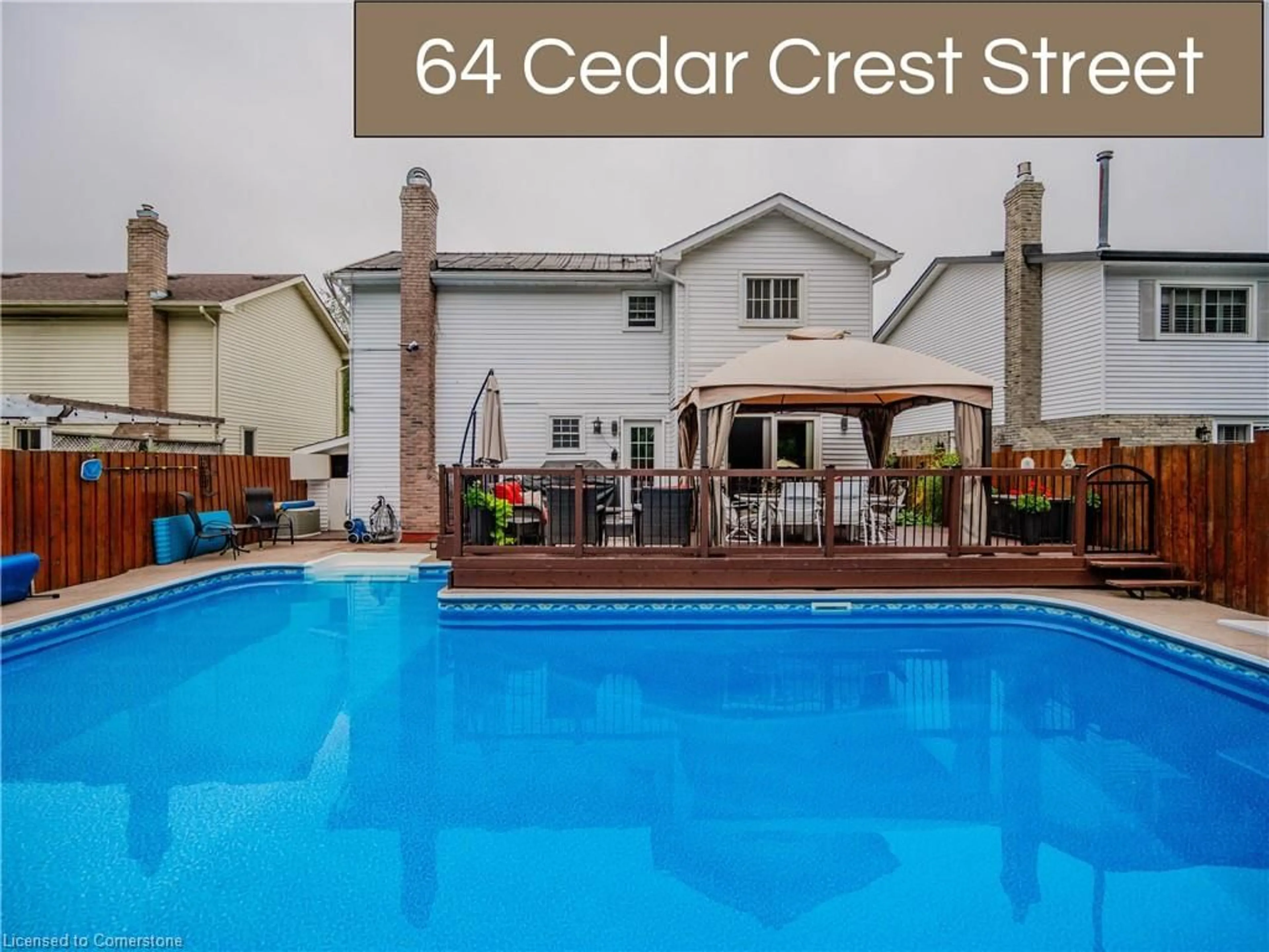 Pool for 64 Cedar Crest St, Kitchener Ontario N2N 1Y2