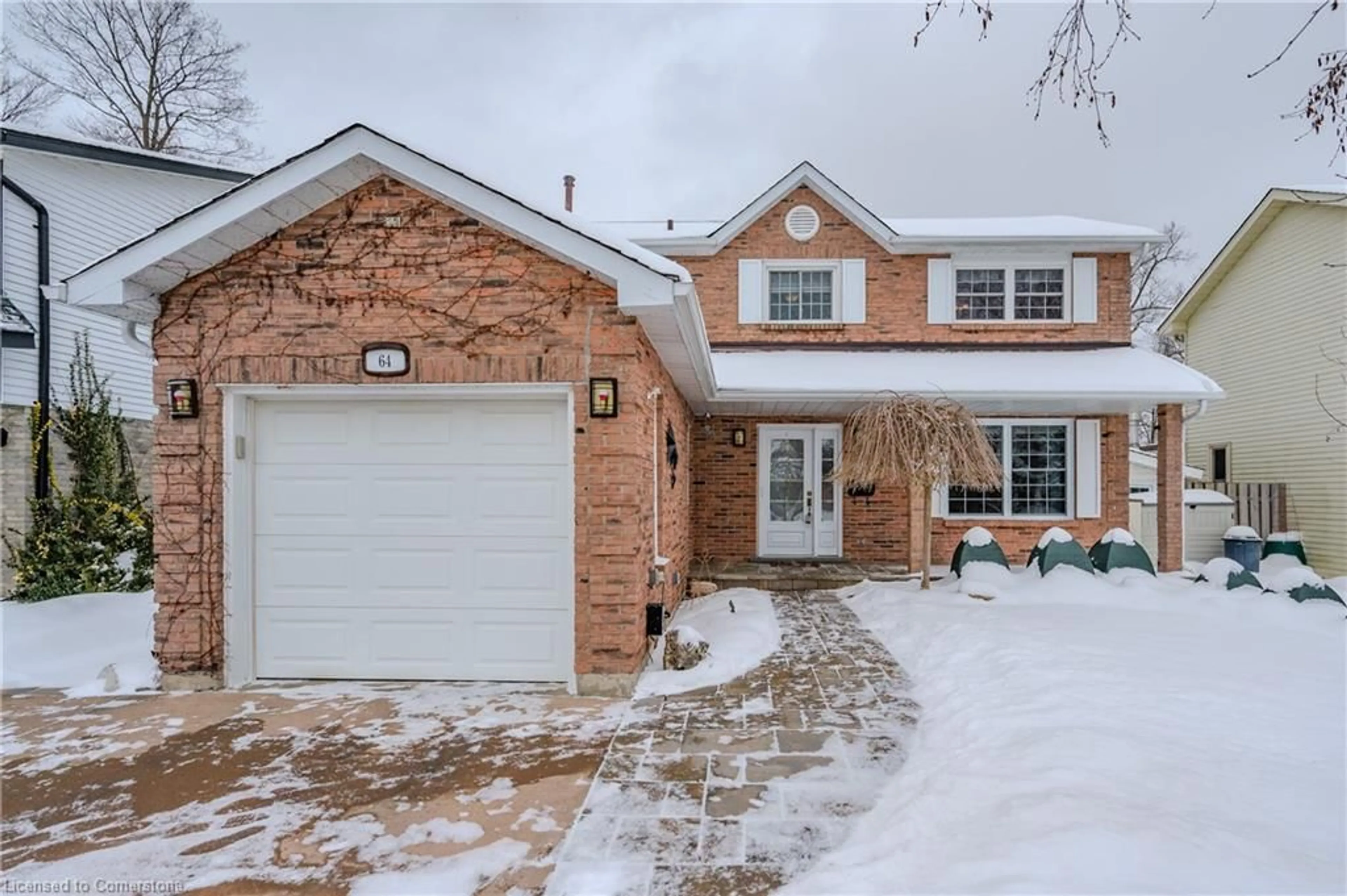 Home with brick exterior material, street for 64 Cedar Crest St, Kitchener Ontario N2N 1Y2