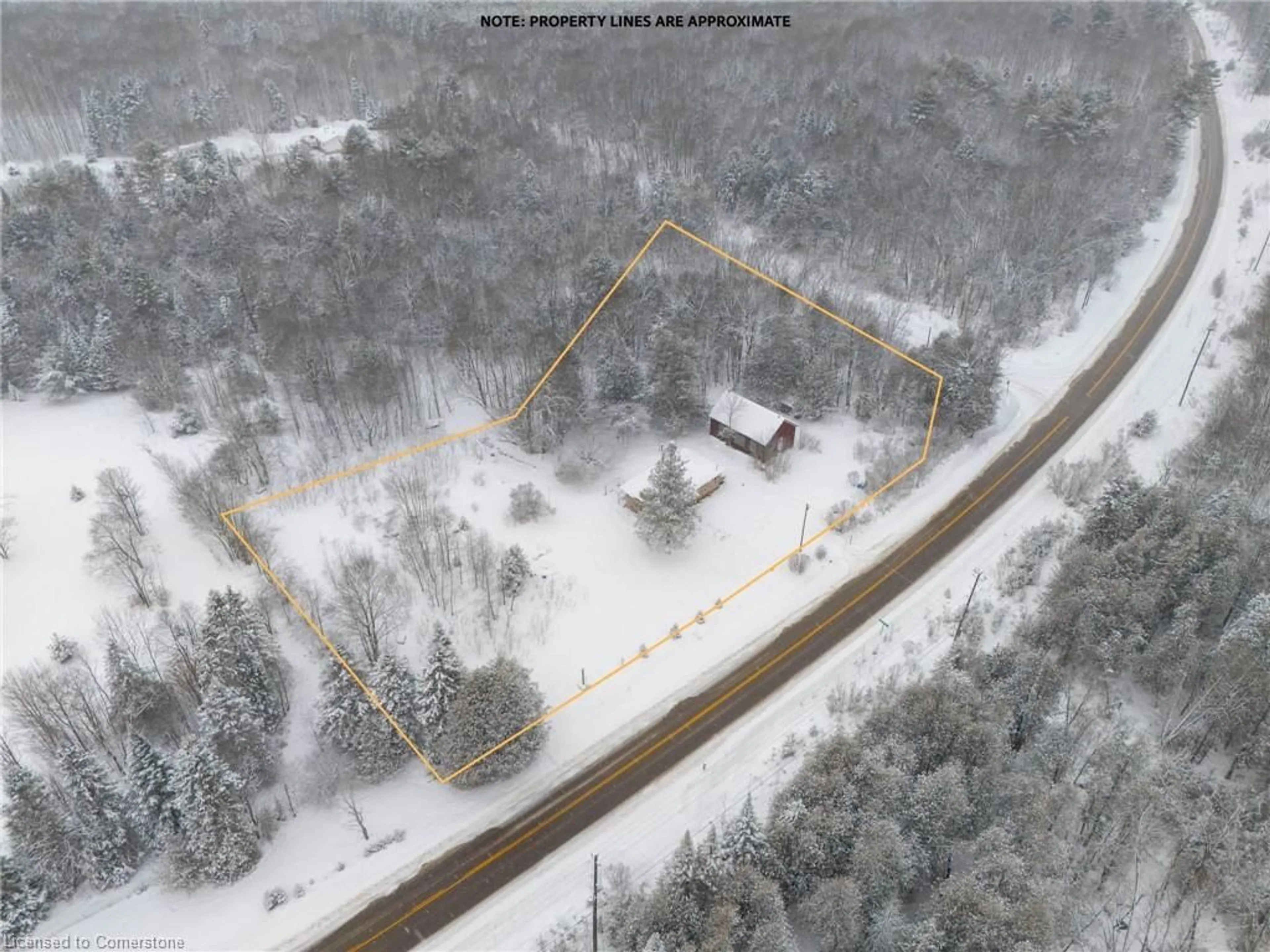 A pic from outside/outdoor area/front of a property/back of a property/a pic from drone, building for 6731 County Road 121, Haliburton Ontario K0M 2K0