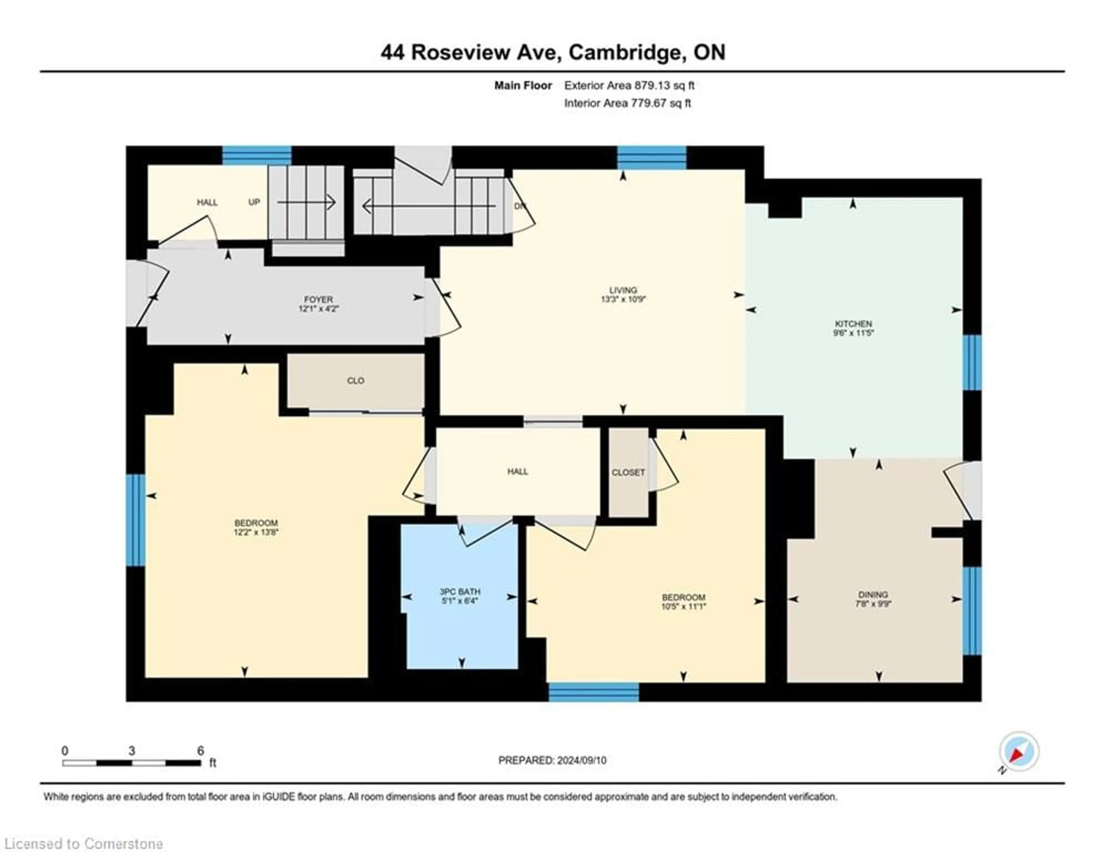 Floor plan for 44 Roseview Ave, Cambridge Ontario N1R 4A7