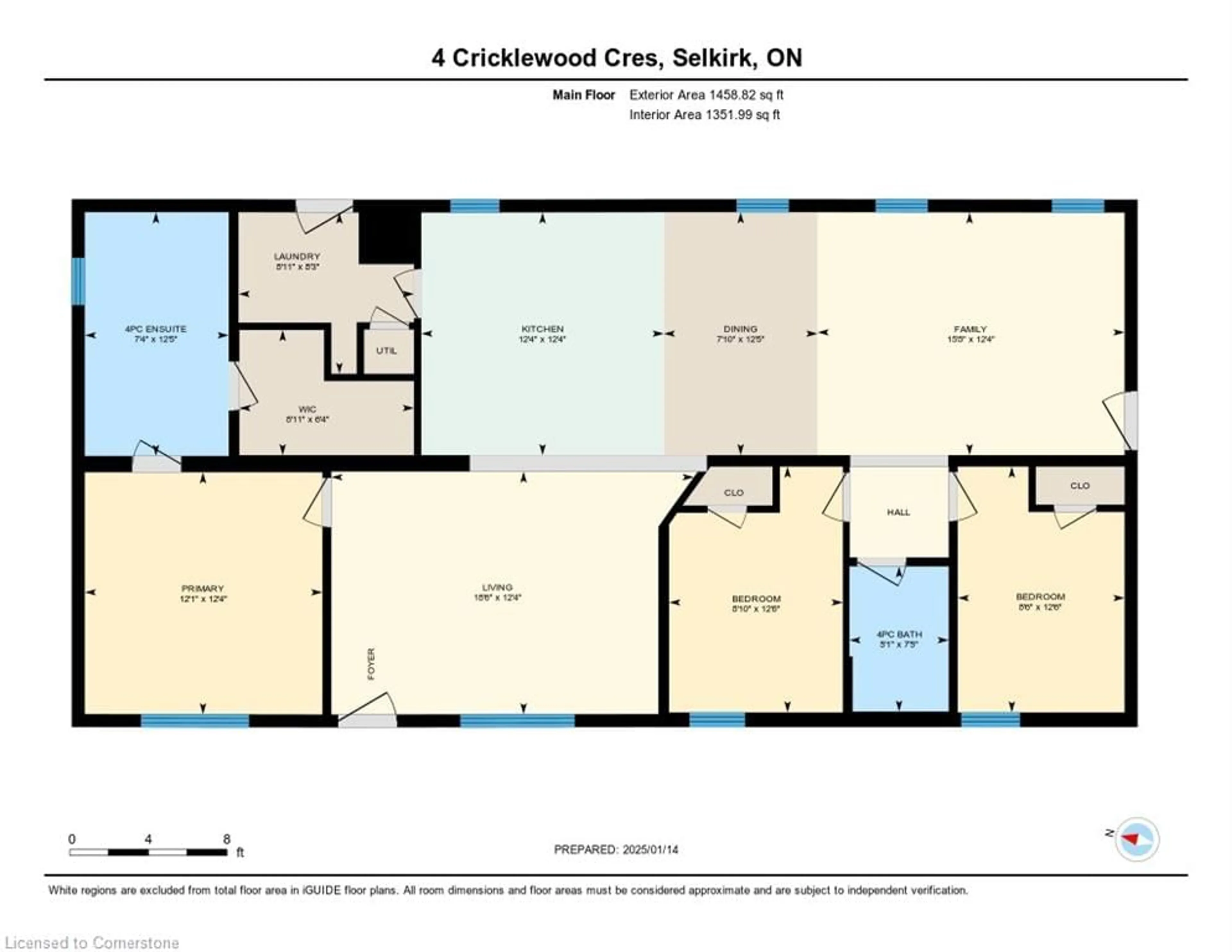 Floor plan for 4 Cricklewood Cres, Nanticoke Ontario N0A 1L0