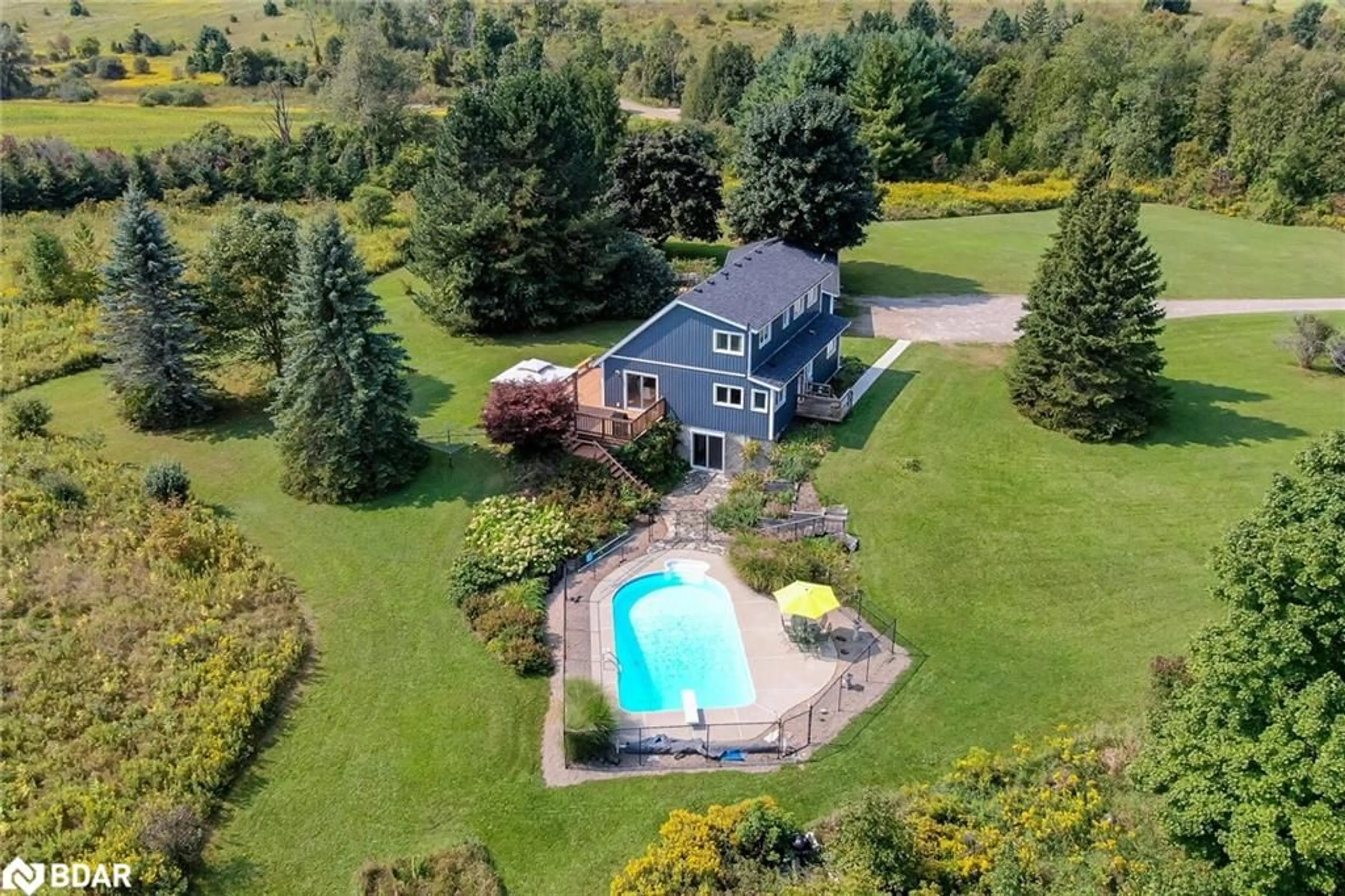 A pic from outside/outdoor area/front of a property/back of a property/a pic from drone, water/lake/river/ocean view for 9433 10th Sideroad, Erin Ontario N0B 1T0