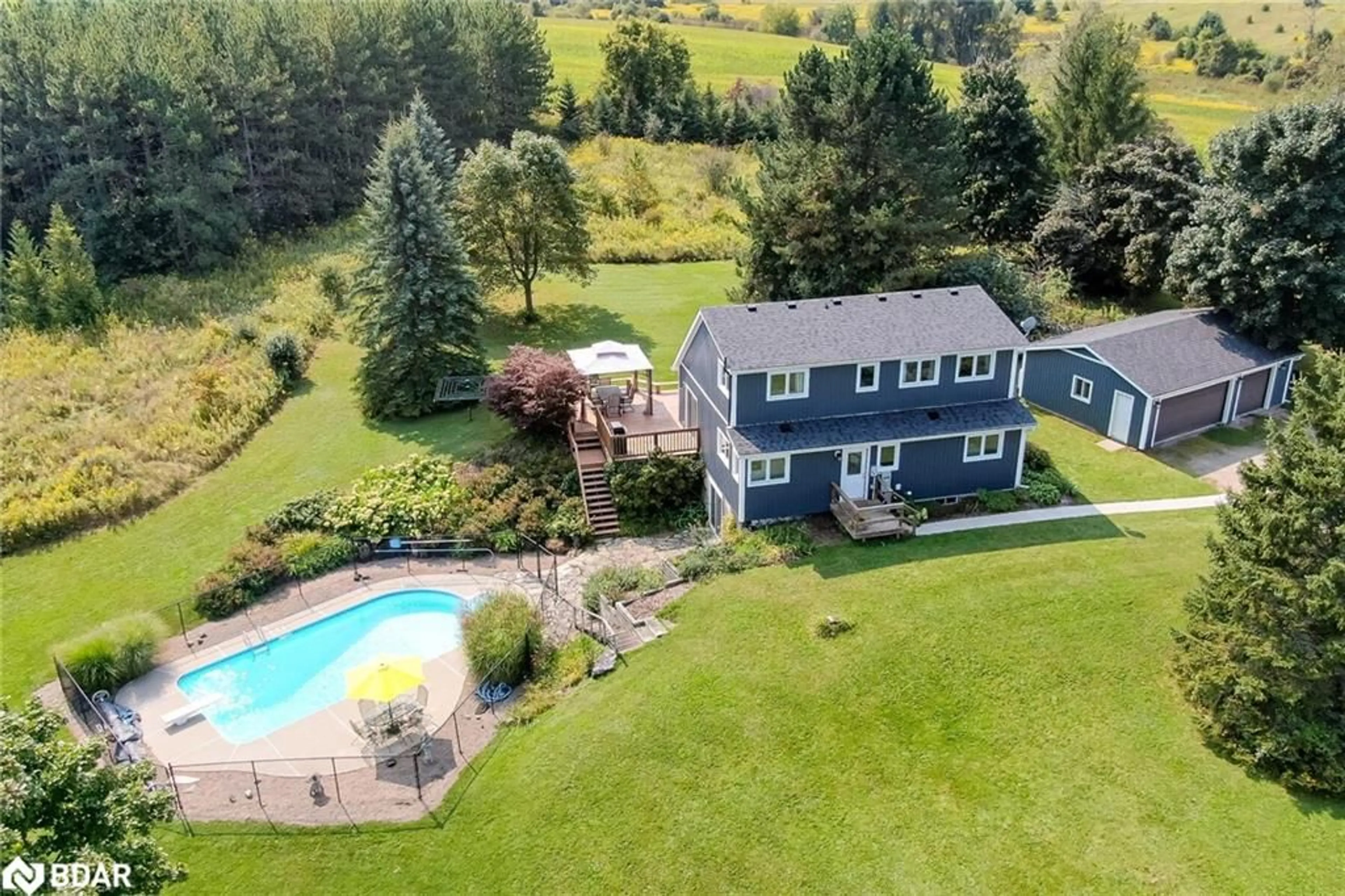 A pic from outside/outdoor area/front of a property/back of a property/a pic from drone, water/lake/river/ocean view for 9433 10th Sideroad, Erin Ontario N0B 1T0