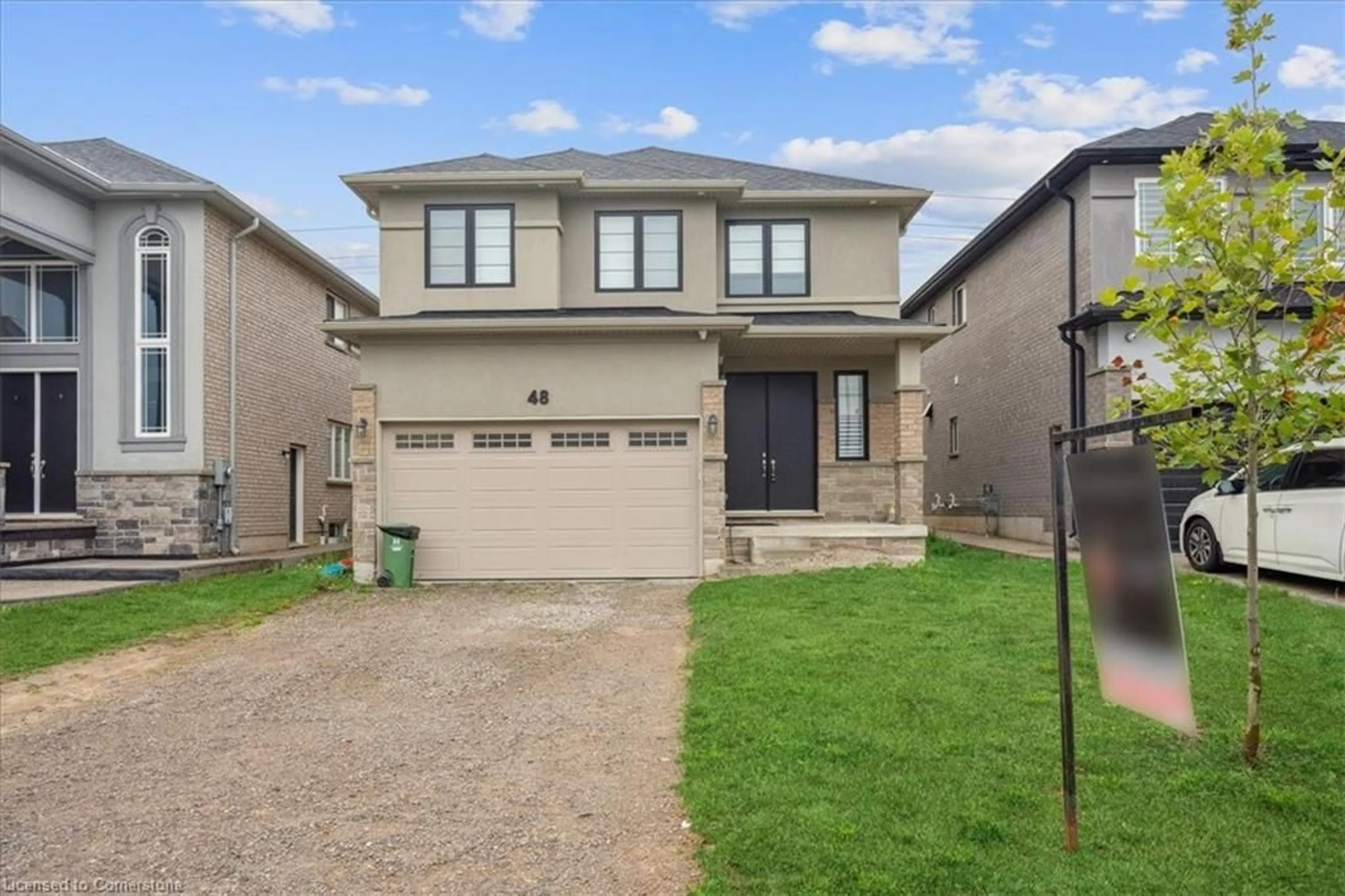 Home with brick exterior material, street for 48 Eringate Court Crt, Hamilton Ontario L8J 0L7