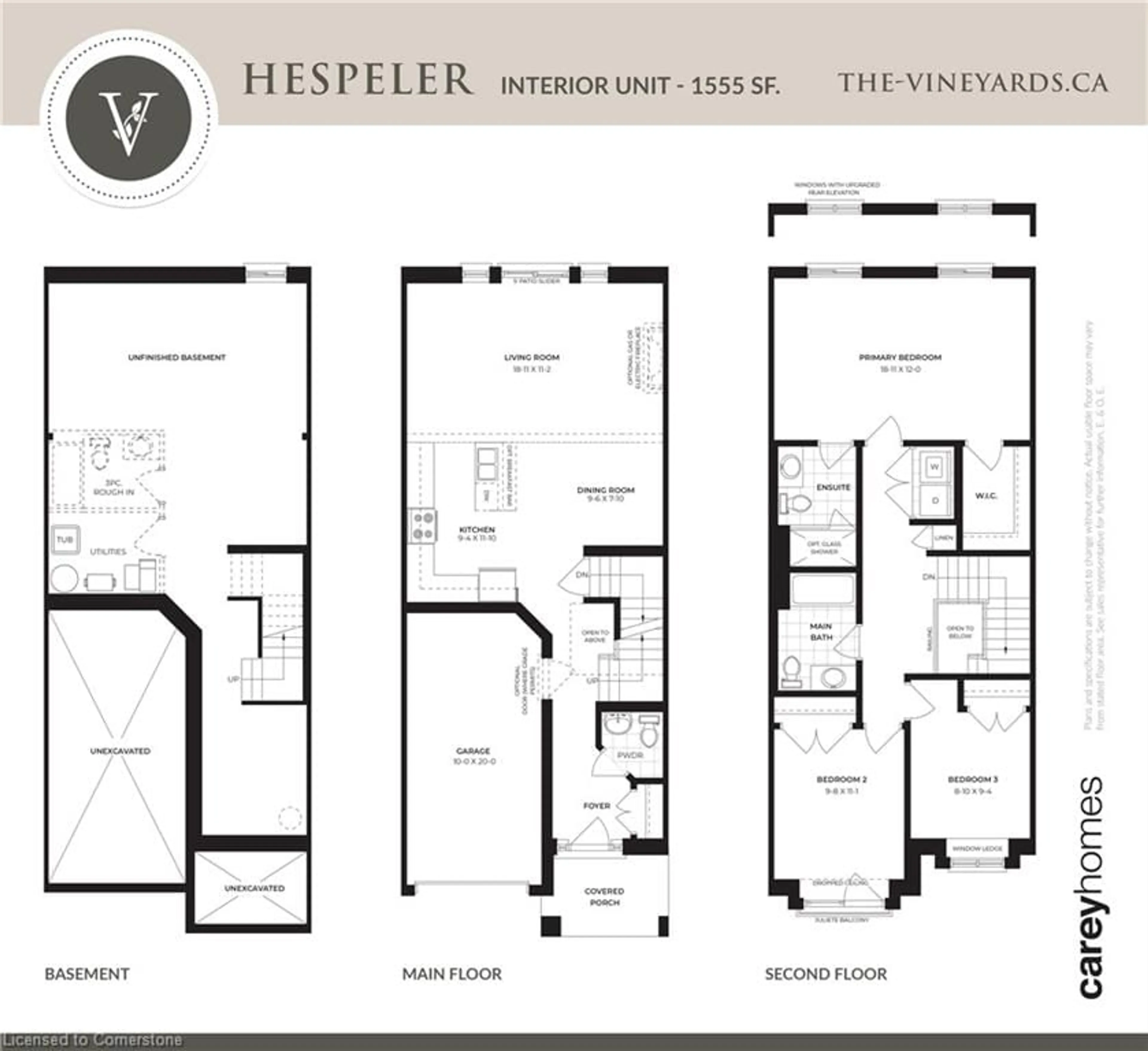 Floor plan for 143 Elgin St #LOT 64, Cambridge Ontario N1R 0E1