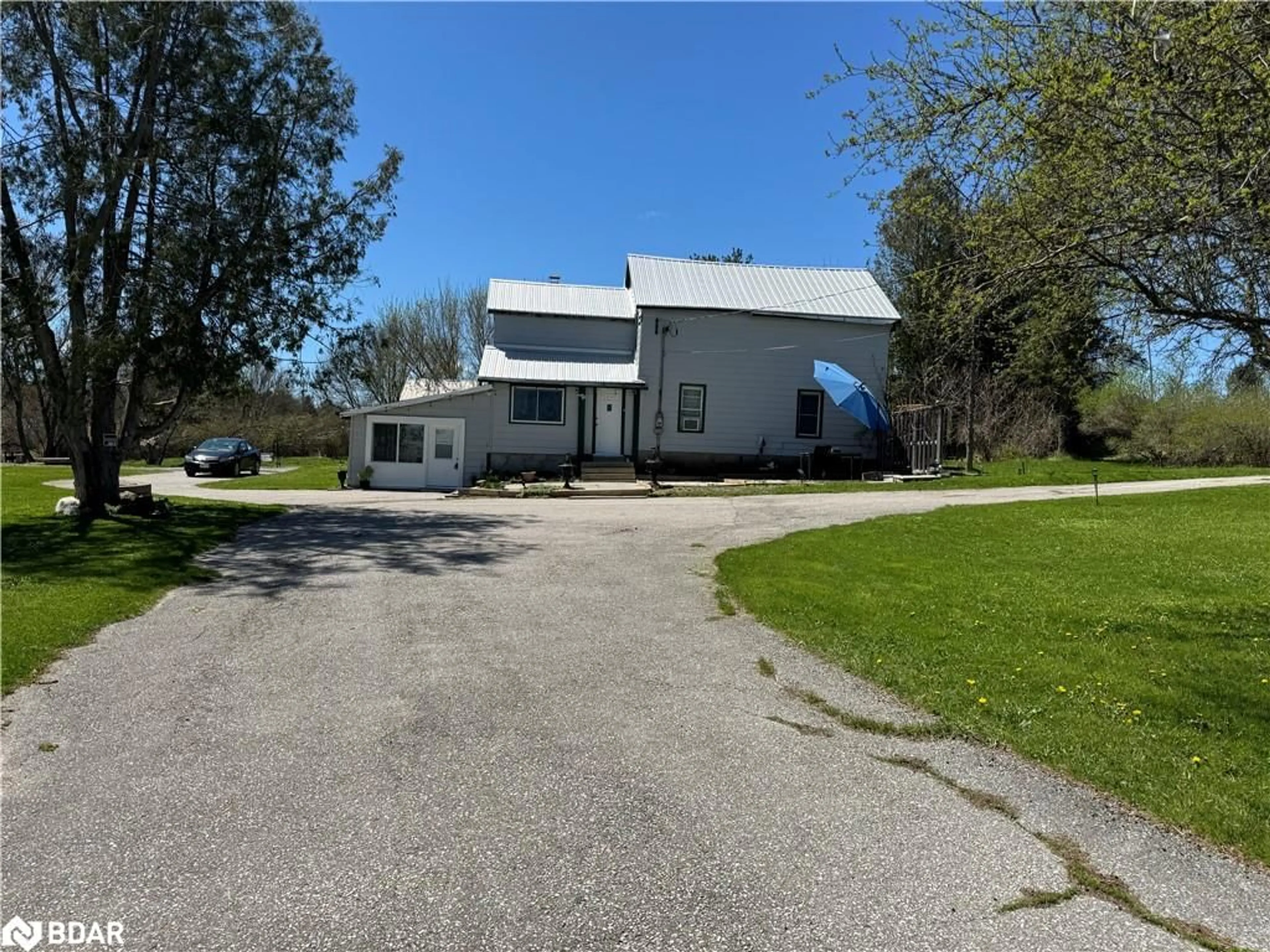 A pic from outside/outdoor area/front of a property/back of a property/a pic from drone, street for 2894 County Road 48 Rd, Coboconk Ontario K0M 1K0