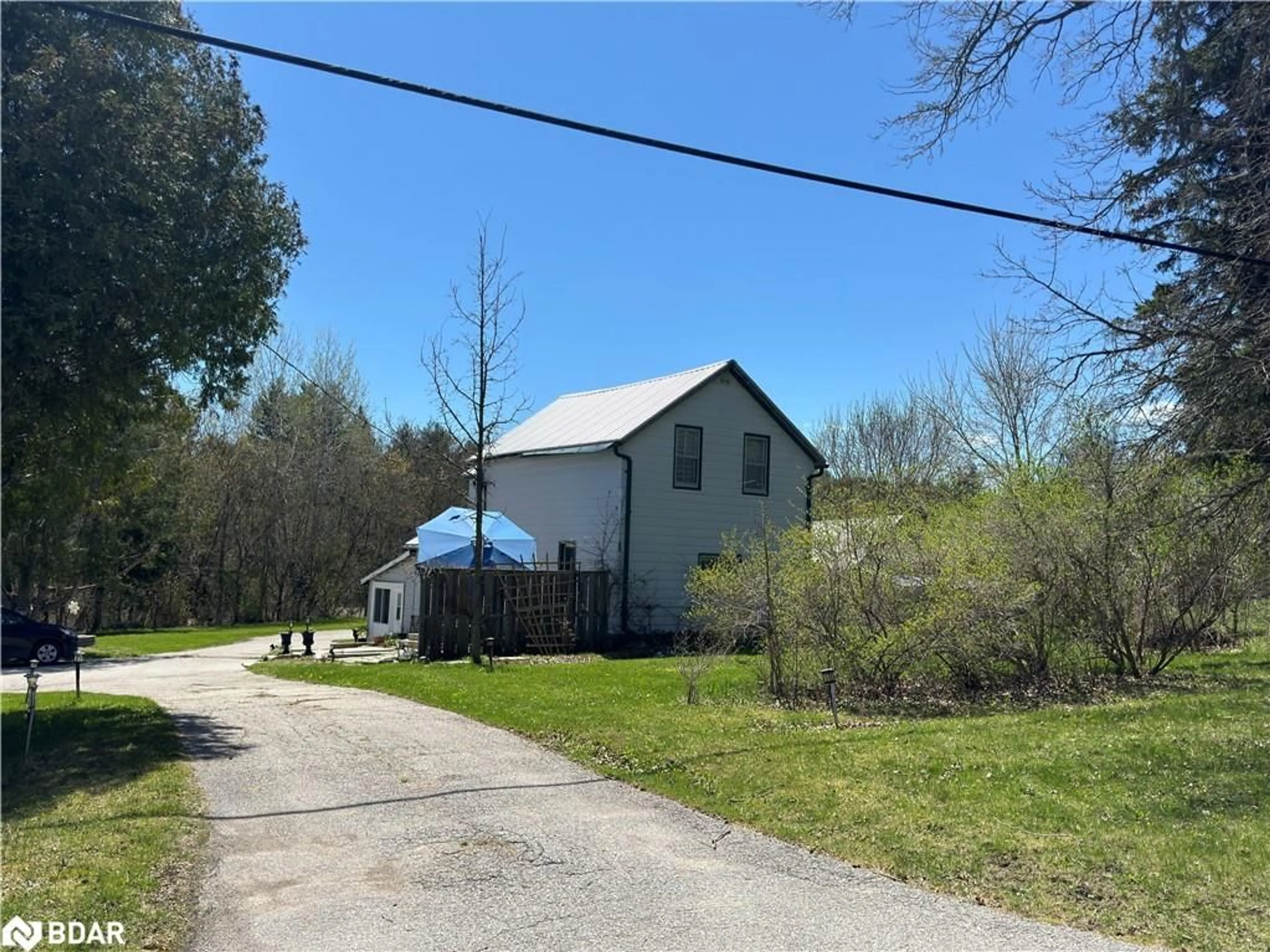 A pic from outside/outdoor area/front of a property/back of a property/a pic from drone, street for 2894 County Road 48 Rd, Coboconk Ontario K0M 1K0