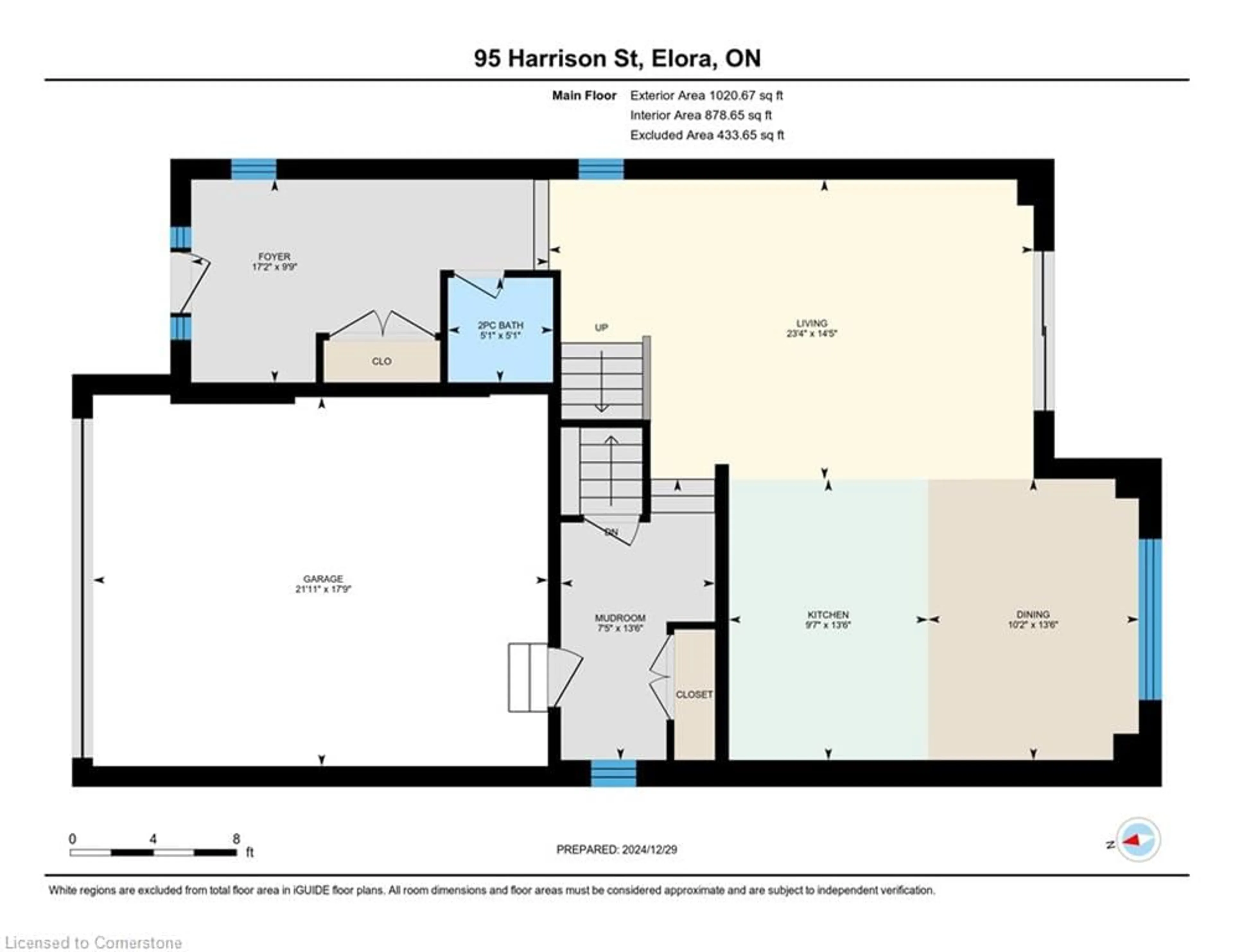 Floor plan for 95 Harrison St, Elora Ontario N0B 1S0