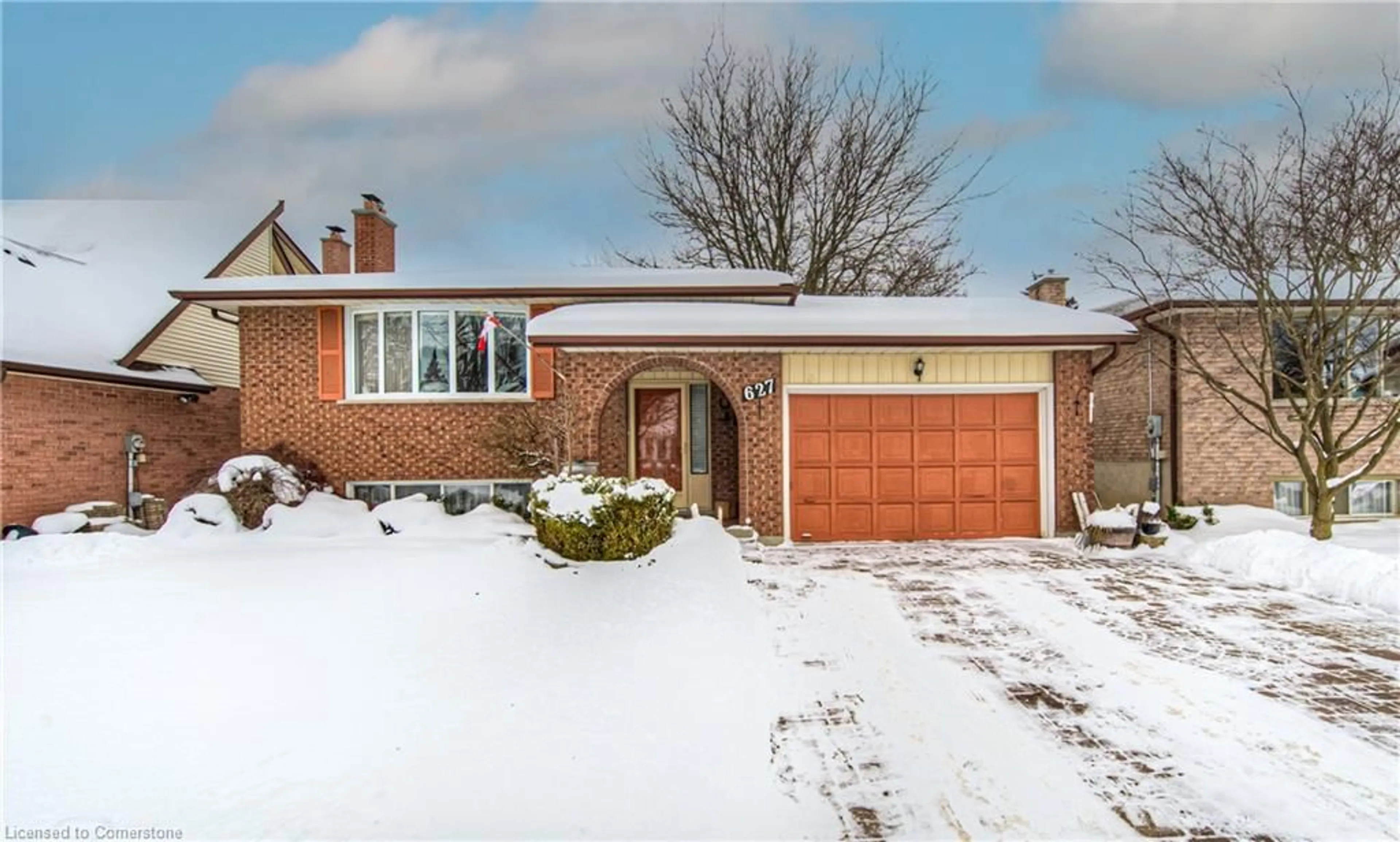 Home with brick exterior material, street for 627 Pine Island Cres, Waterloo Ontario N2V 1T3