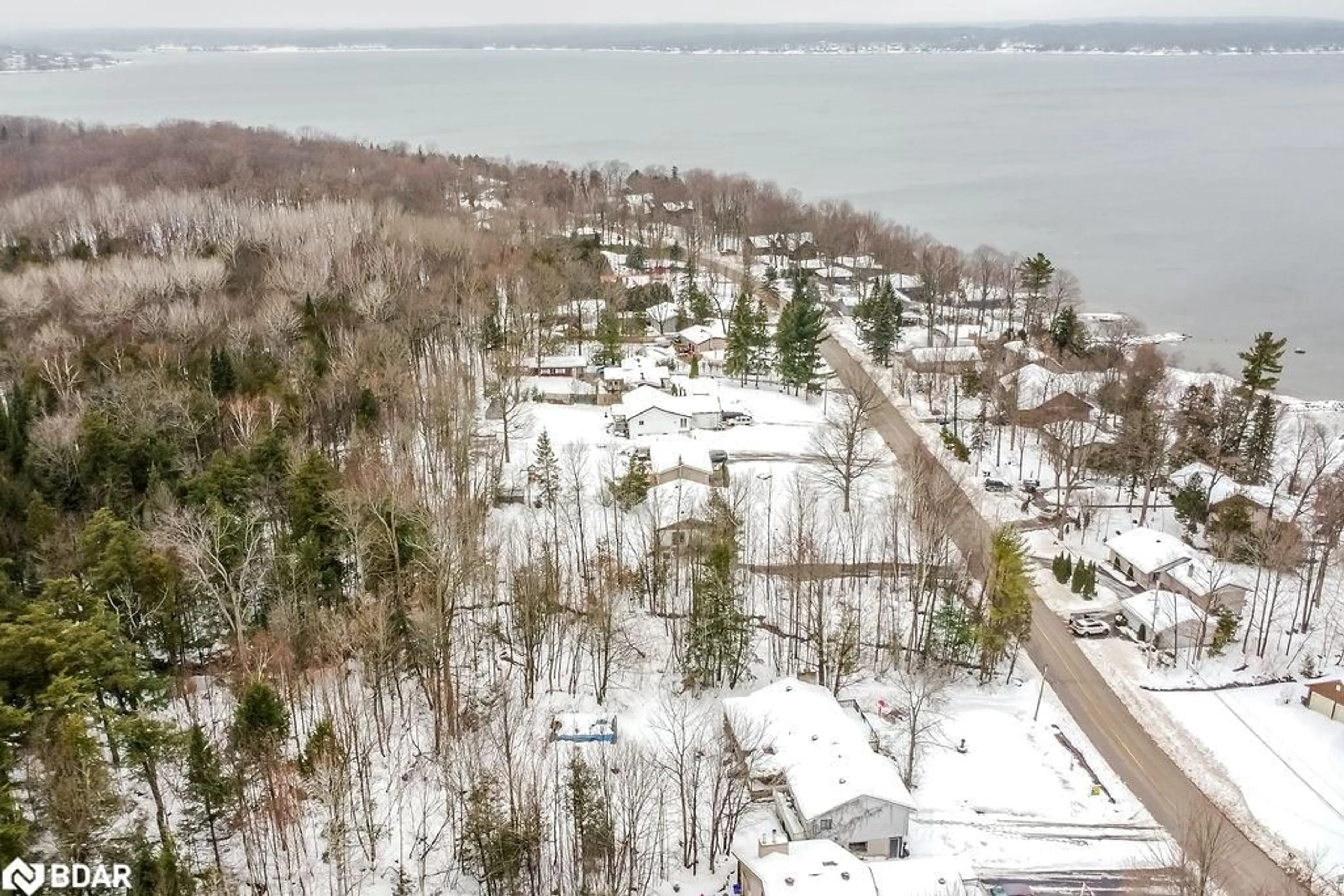 A pic from outside/outdoor area/front of a property/back of a property/a pic from drone, water/lake/river/ocean view for 195 Bayview Ave, Port McNicoll Ontario L0K 1R0