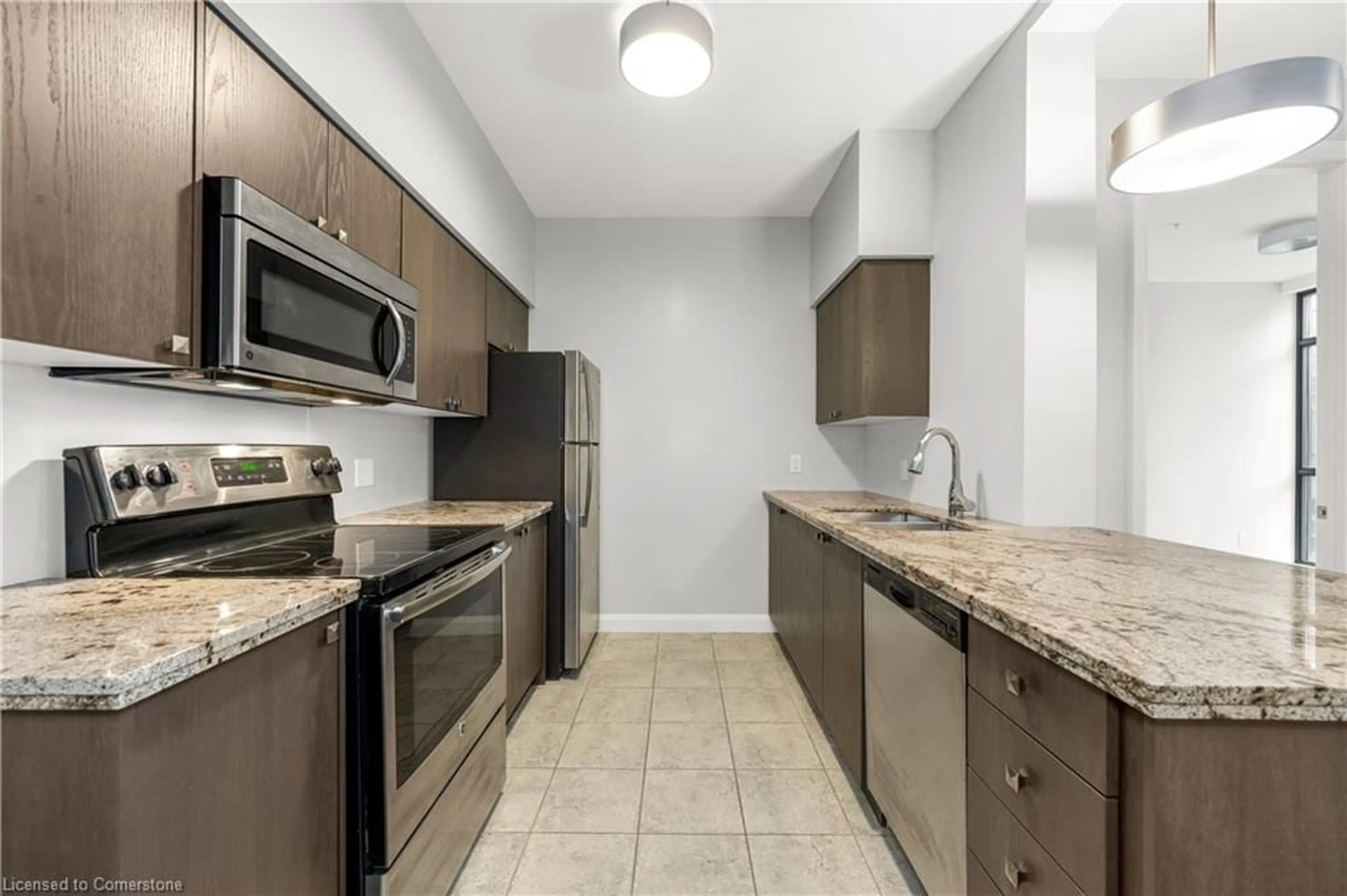 Standard kitchen, ceramic/tile floor for 112 King Street East St #1110, Hamilton Ontario L8N 1A8