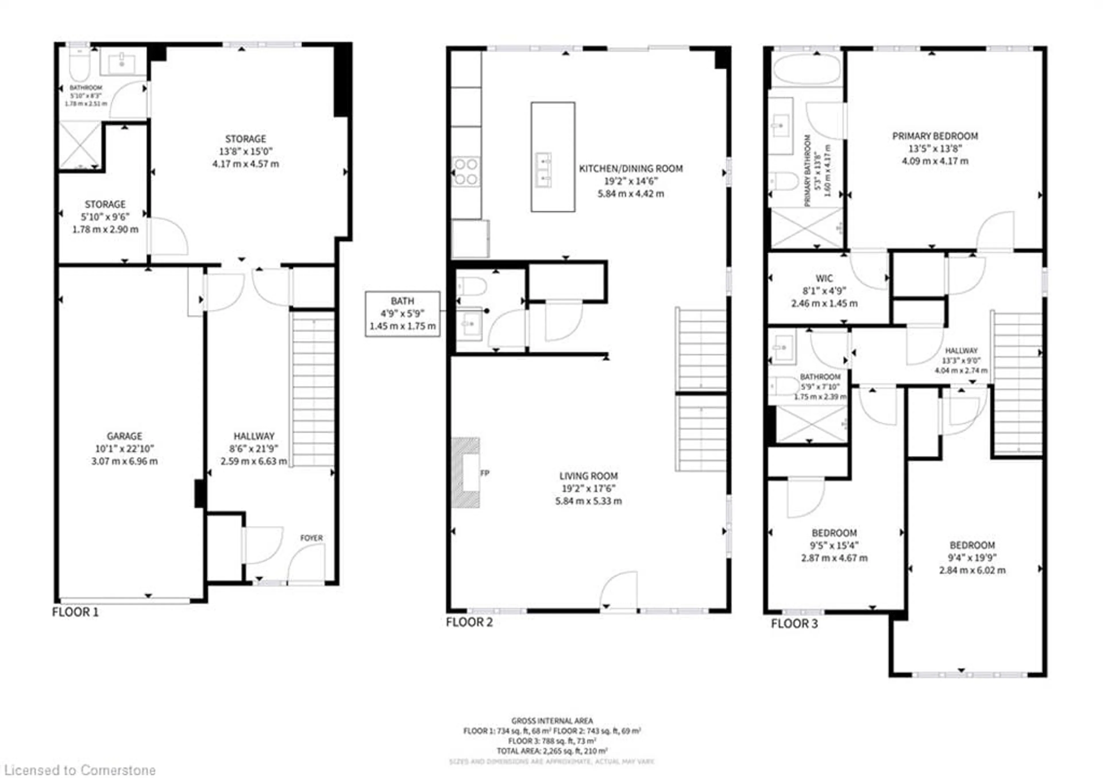 Floor plan for 212 Fowley Dr, Oakville Ontario L6H 0P4