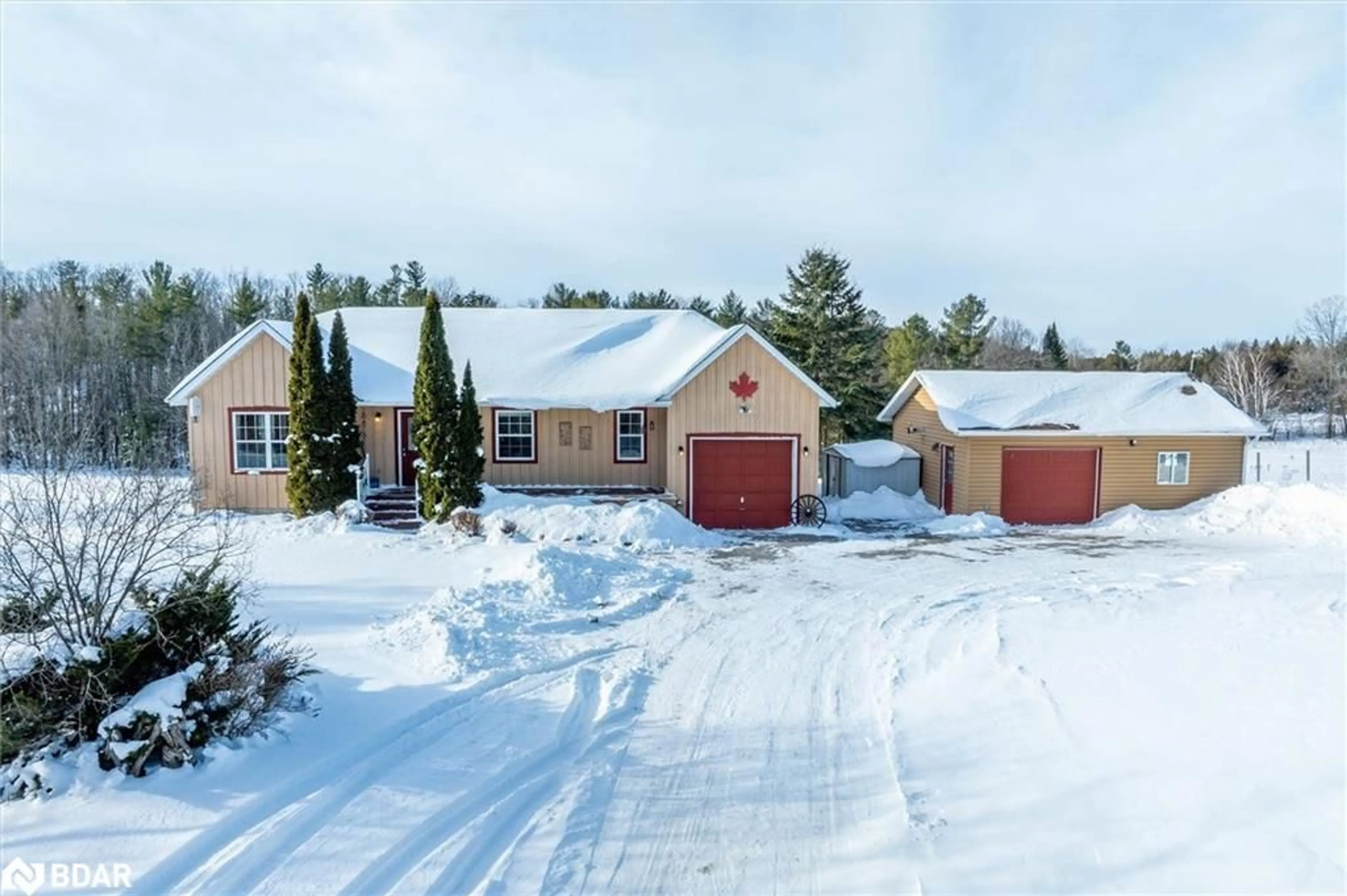 A pic from outside/outdoor area/front of a property/back of a property/a pic from drone, street for 595 Ski Hill Rd, Bethany Ontario L0A 1A0