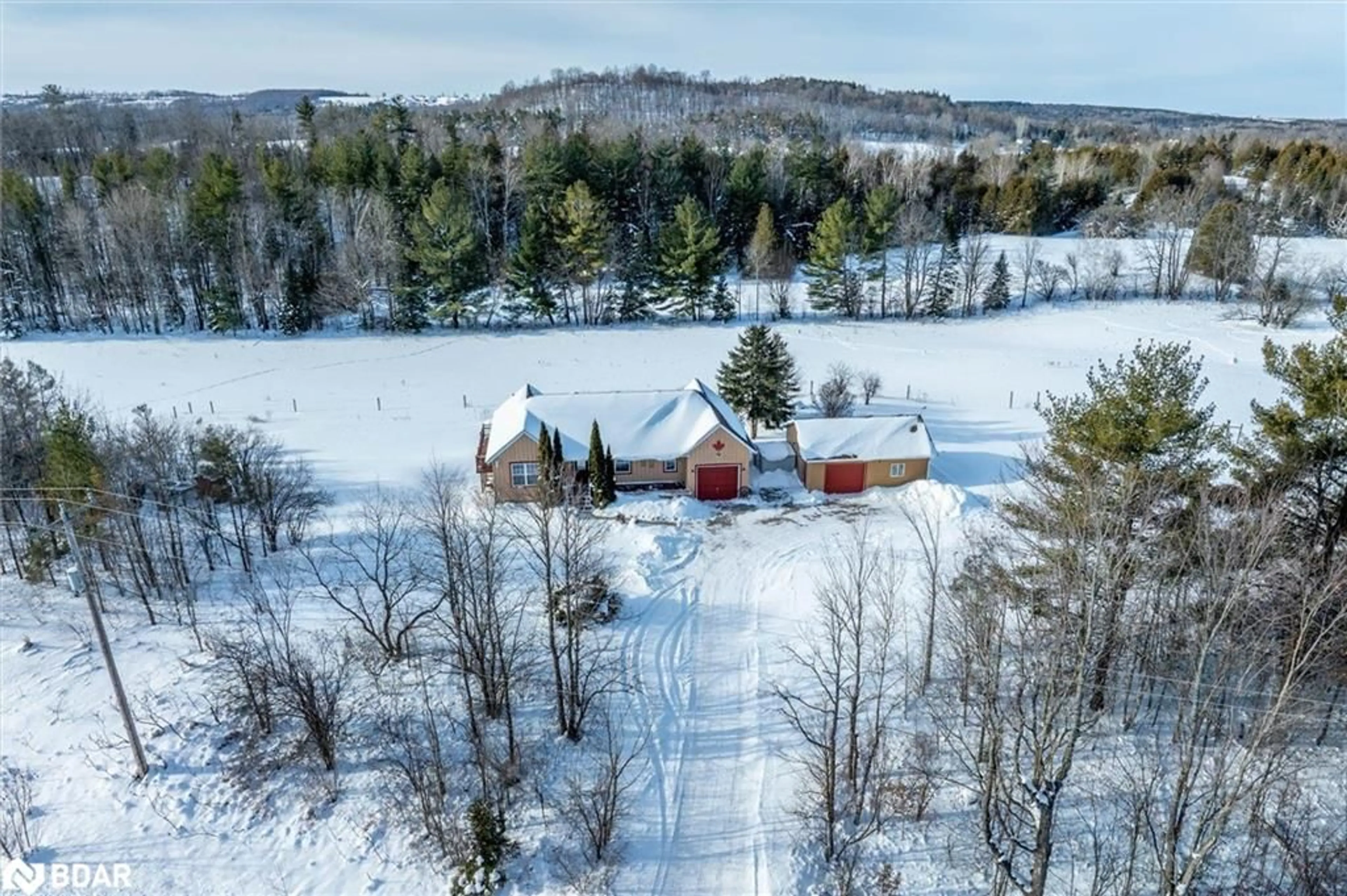 A pic from outside/outdoor area/front of a property/back of a property/a pic from drone, unknown for 595 Ski Hill Rd, Bethany Ontario L0A 1A0