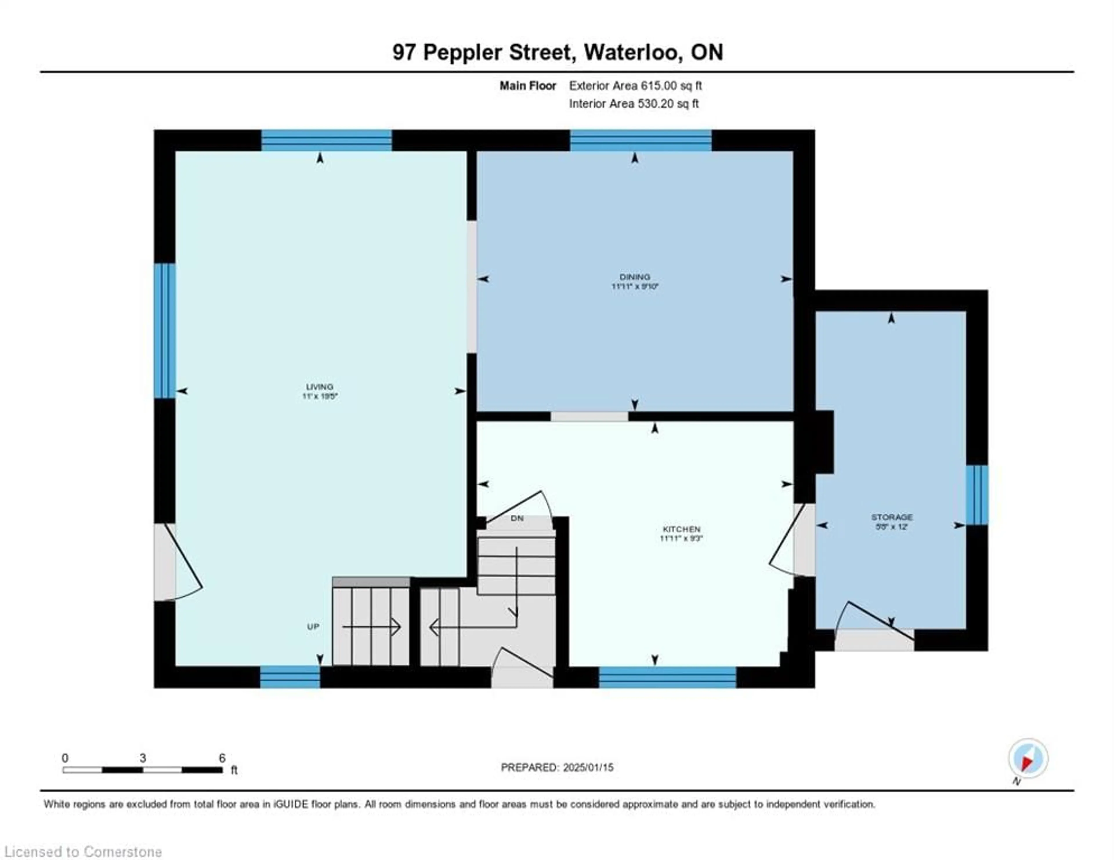 Floor plan for 97 Peppler St, Waterloo Ontario N2J 3C9