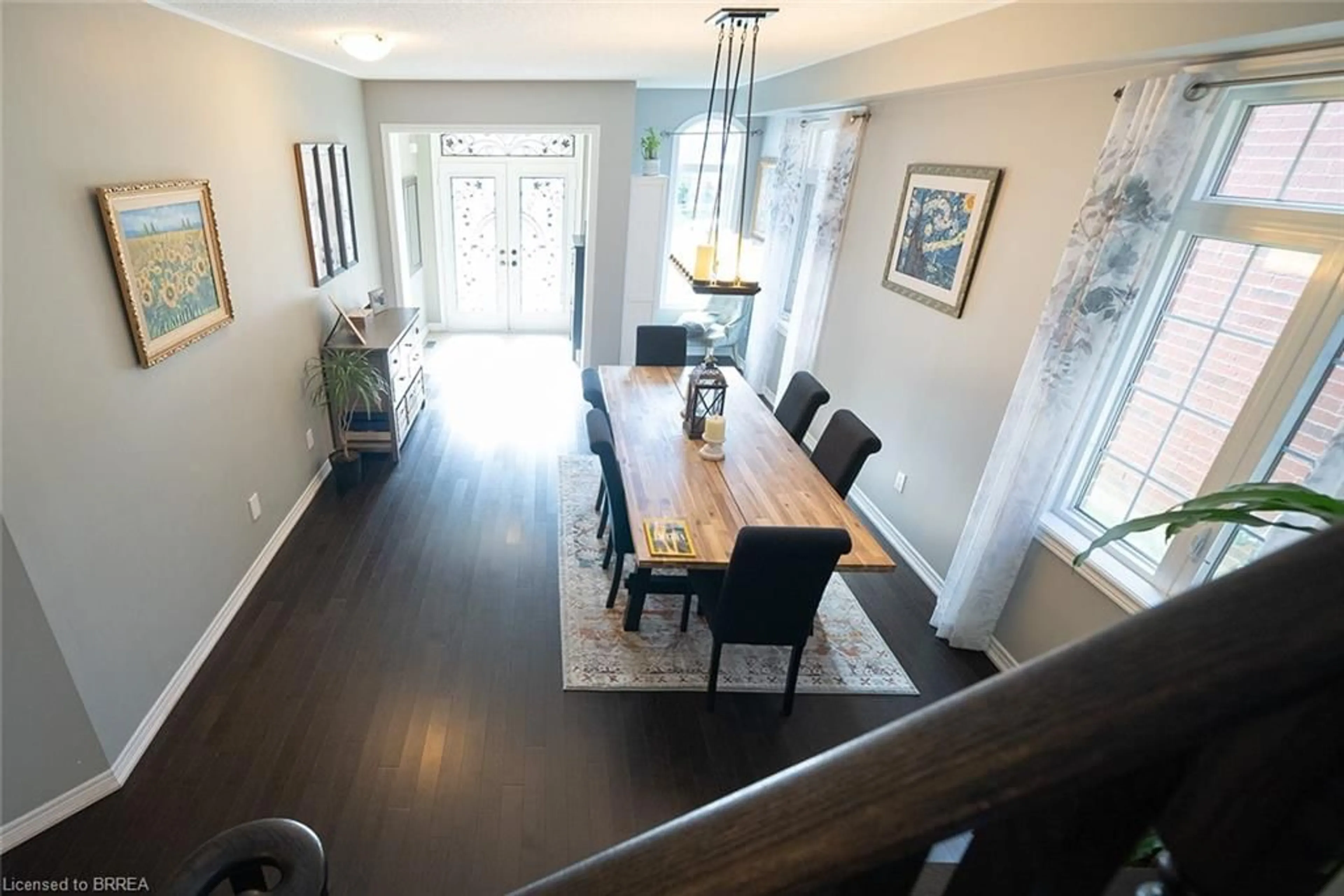 Dining room, wood/laminate floor for 19 Humphrey St, Waterdown Ontario L0R 2H7