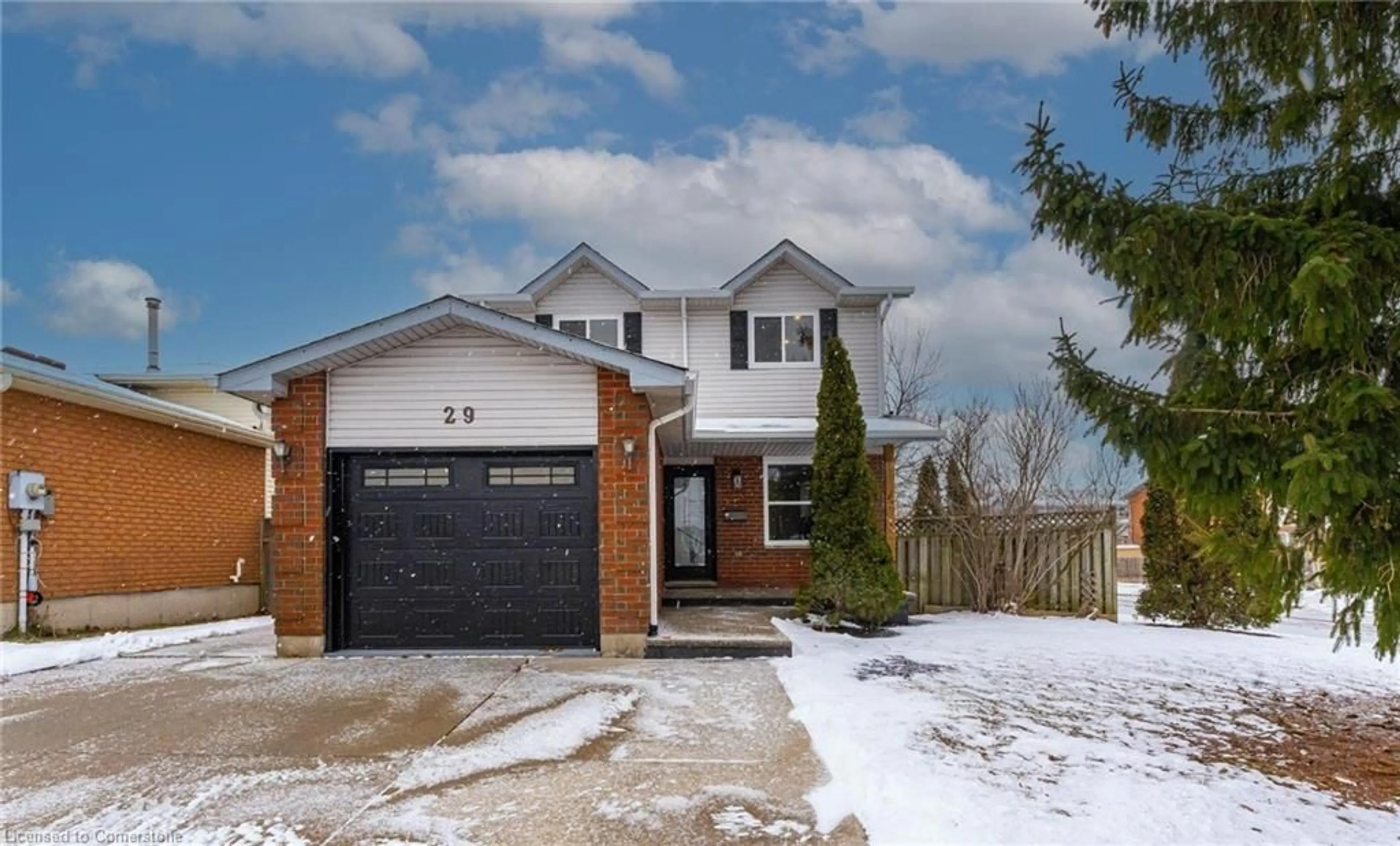 Home with brick exterior material, street for 29 Featherwood Cres, Stoney Creek Ontario L8J 3P6