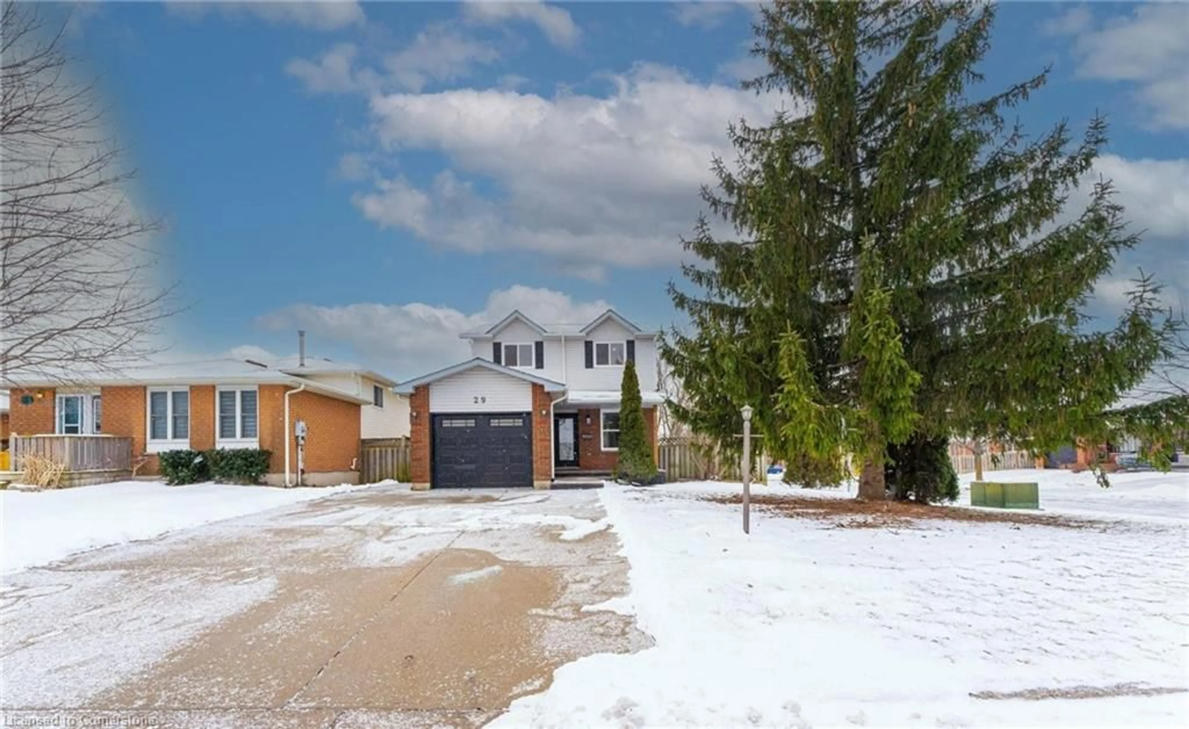 Home with brick exterior material, street for 29 Featherwood Cres, Stoney Creek Ontario L8J 3P6