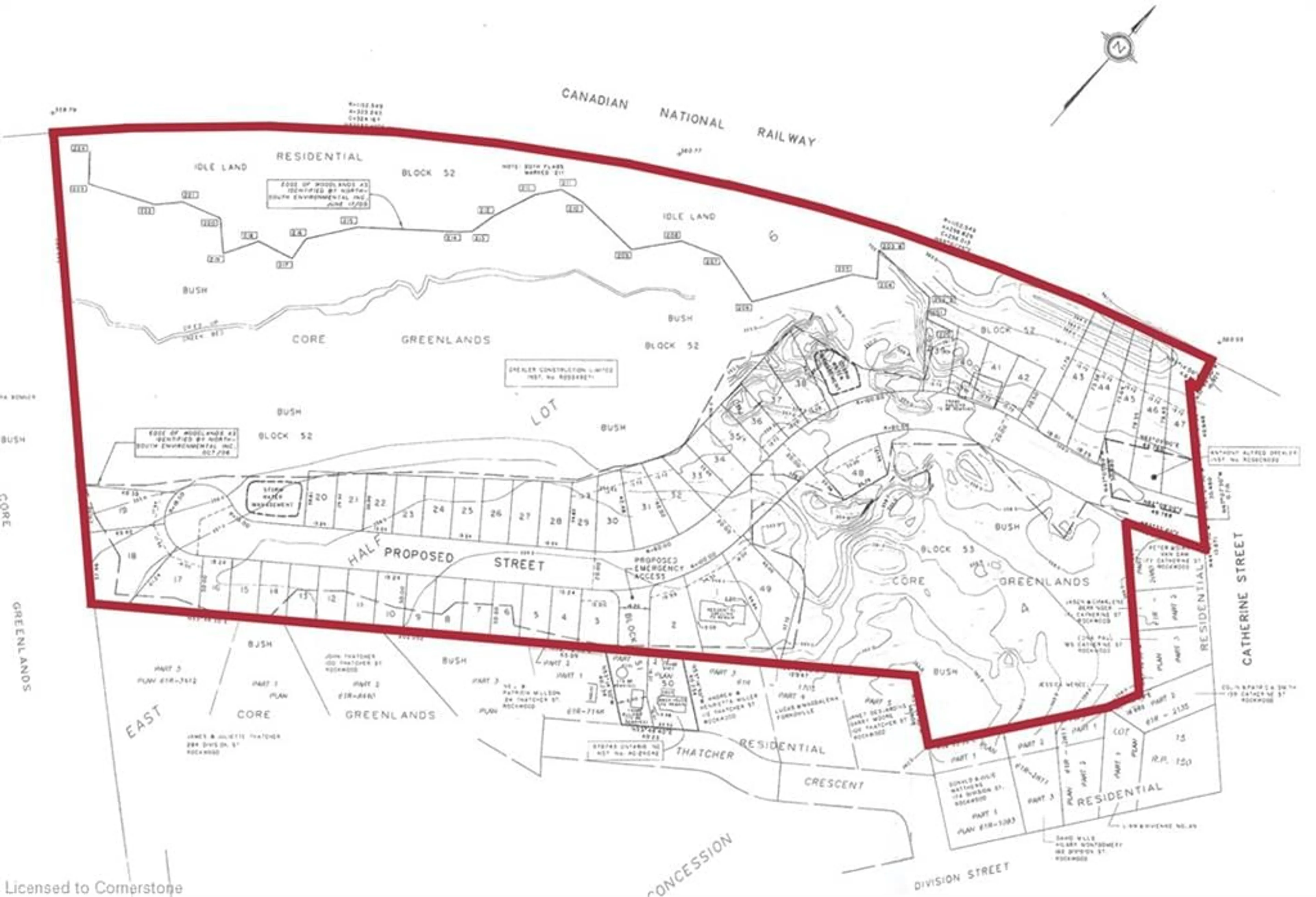 Picture of a map for 183 Catherine St, Rockwood Ontario N0B 2K0